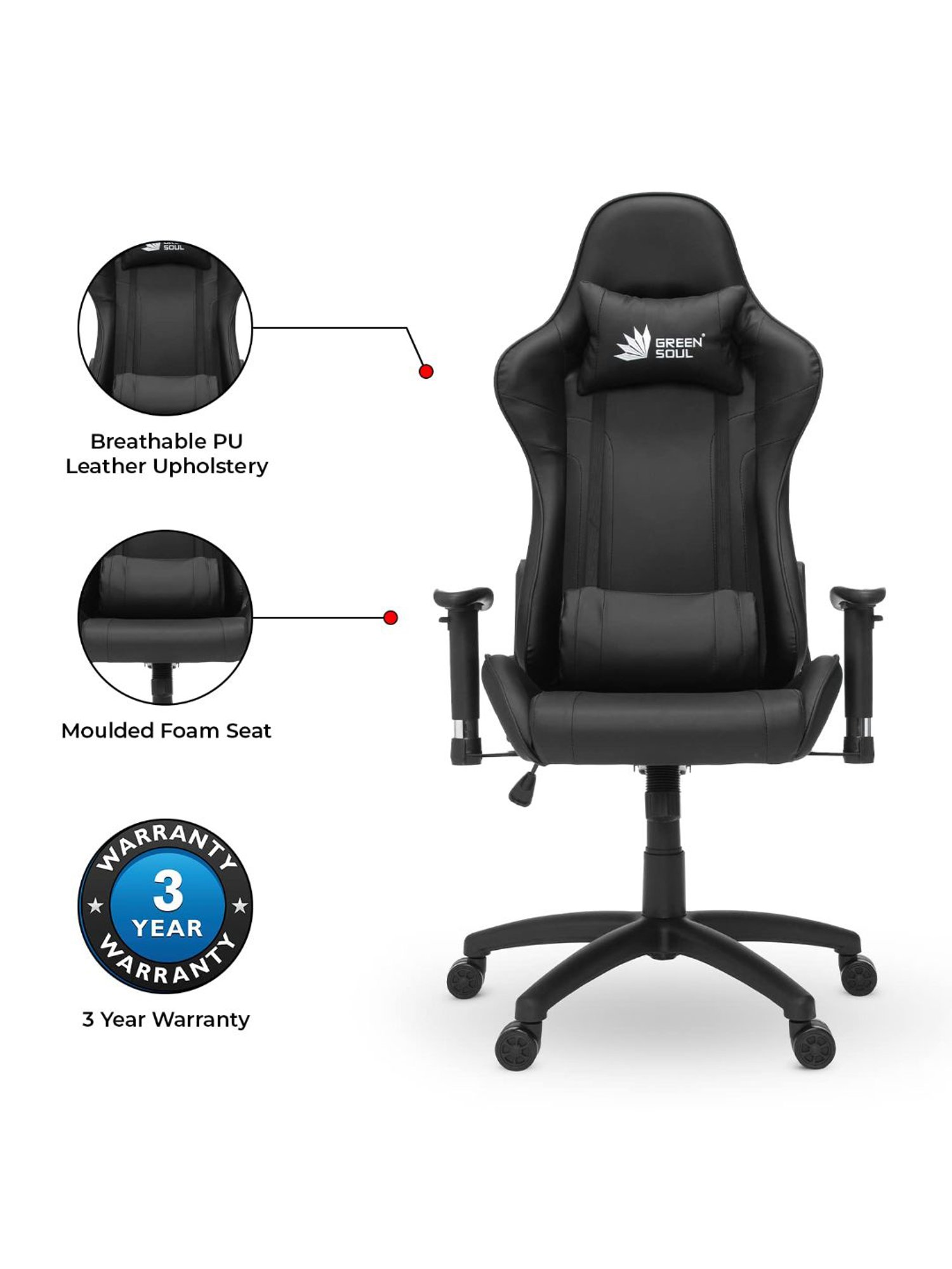 Green Soul Raptor 2.0 Racing Edition Gaming Chair