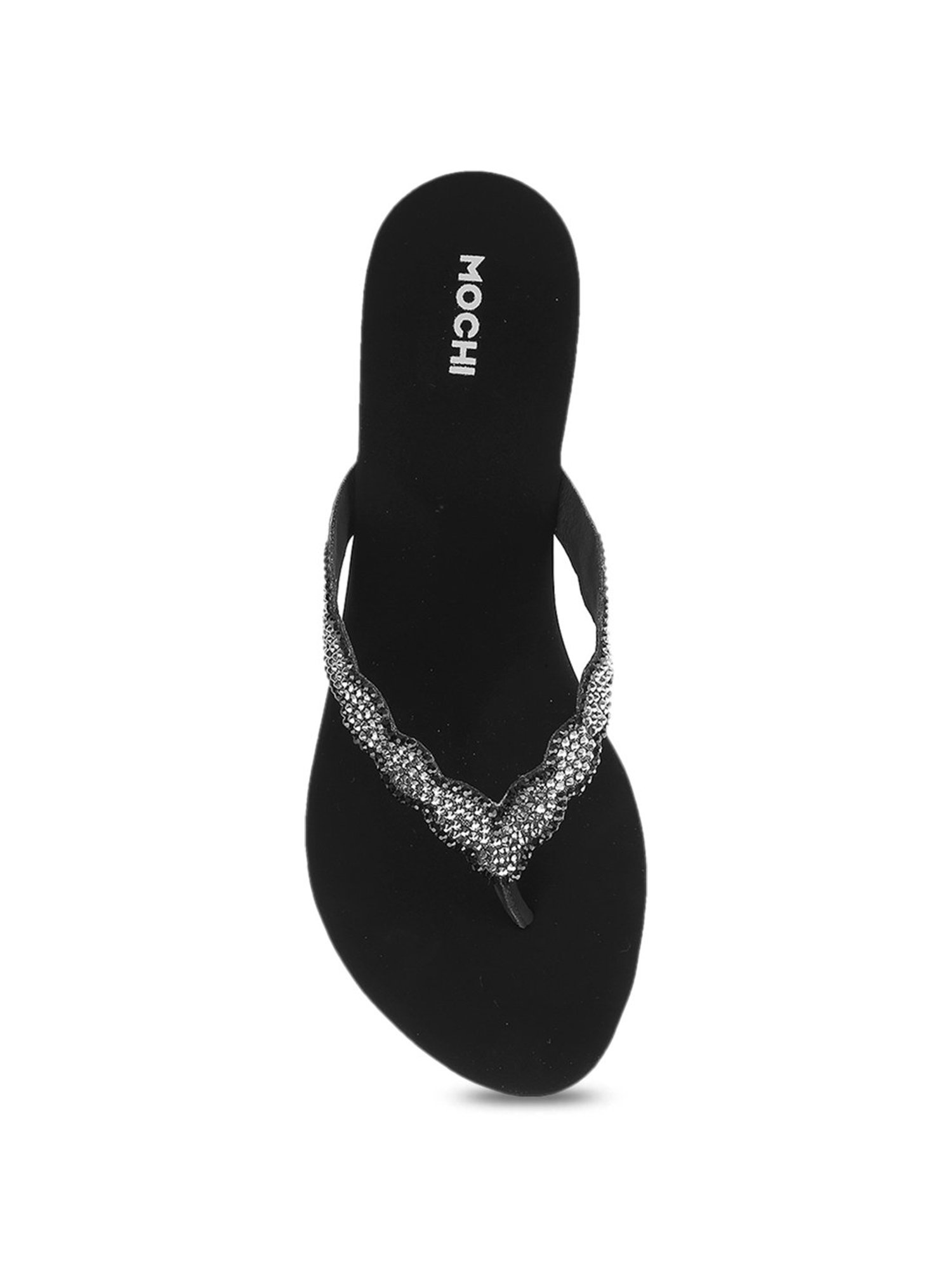 Duos Black Gold Women's Sandals | Women's Flip Flops | Women's Thong Sandals  - Rhea Footwear