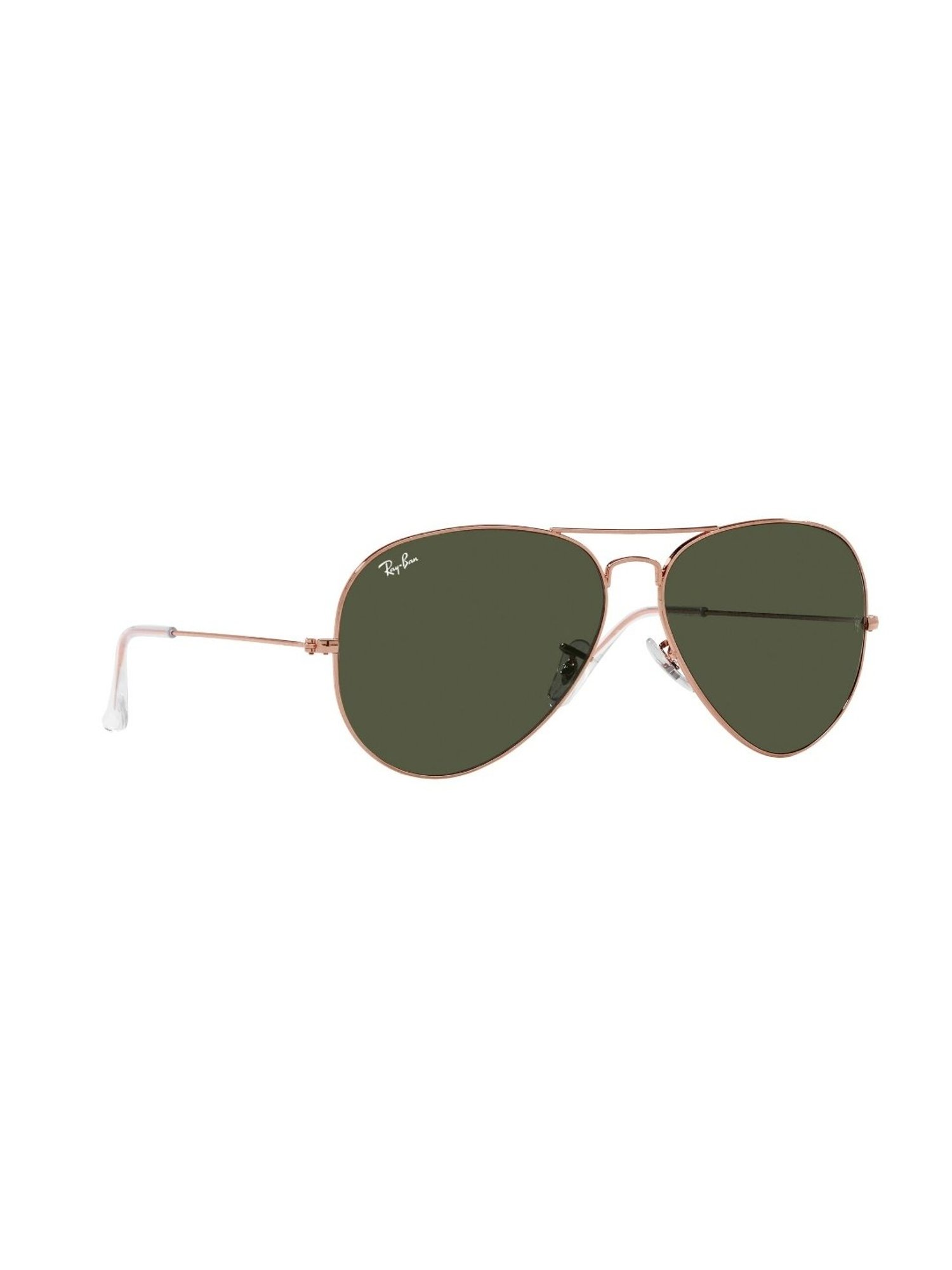 Ray-Ban Warren Bio-Based Sunglasses with Brown Lenses in Polished  Transparent Green | NFM