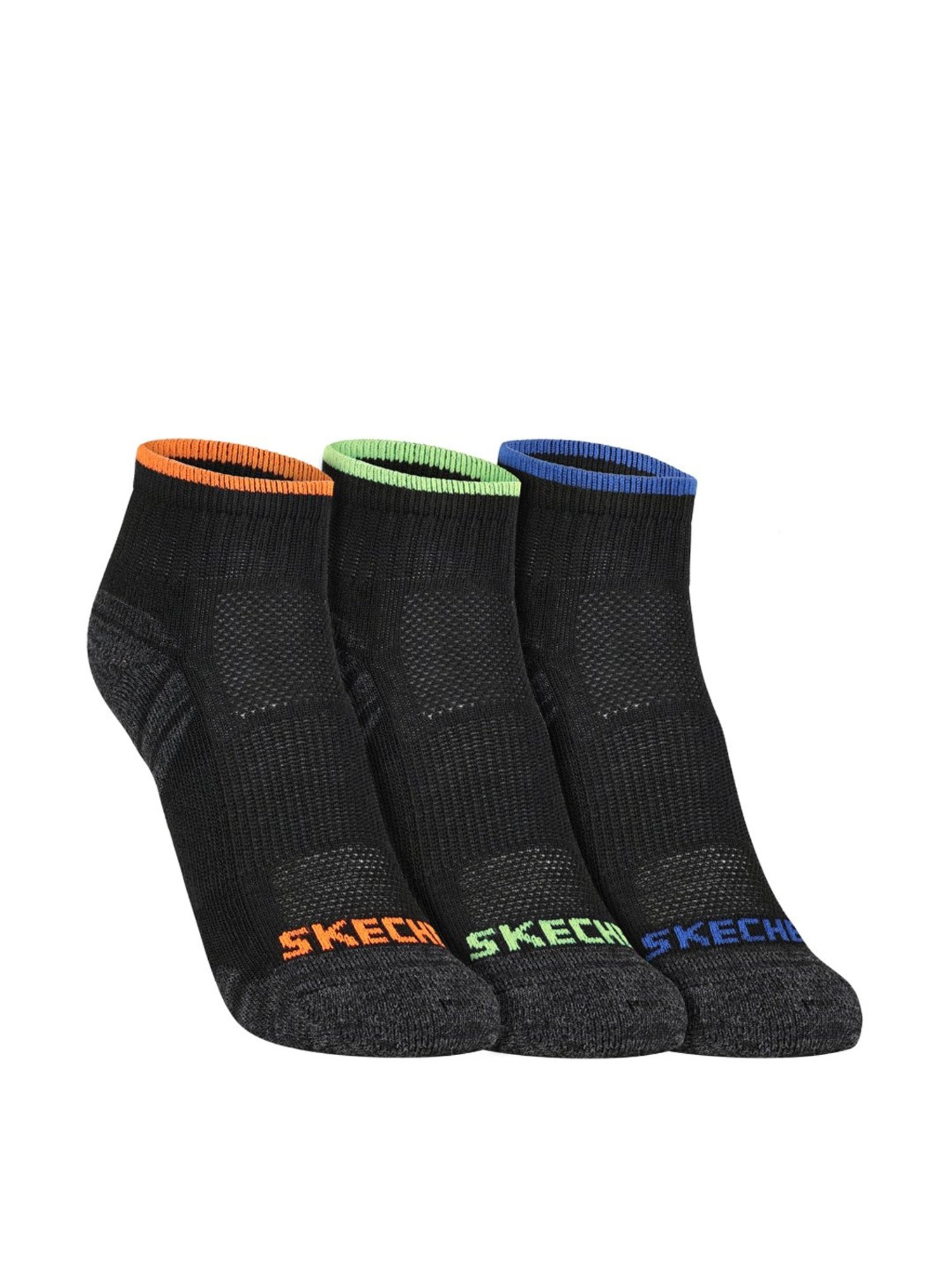 Black skechers outlet socks