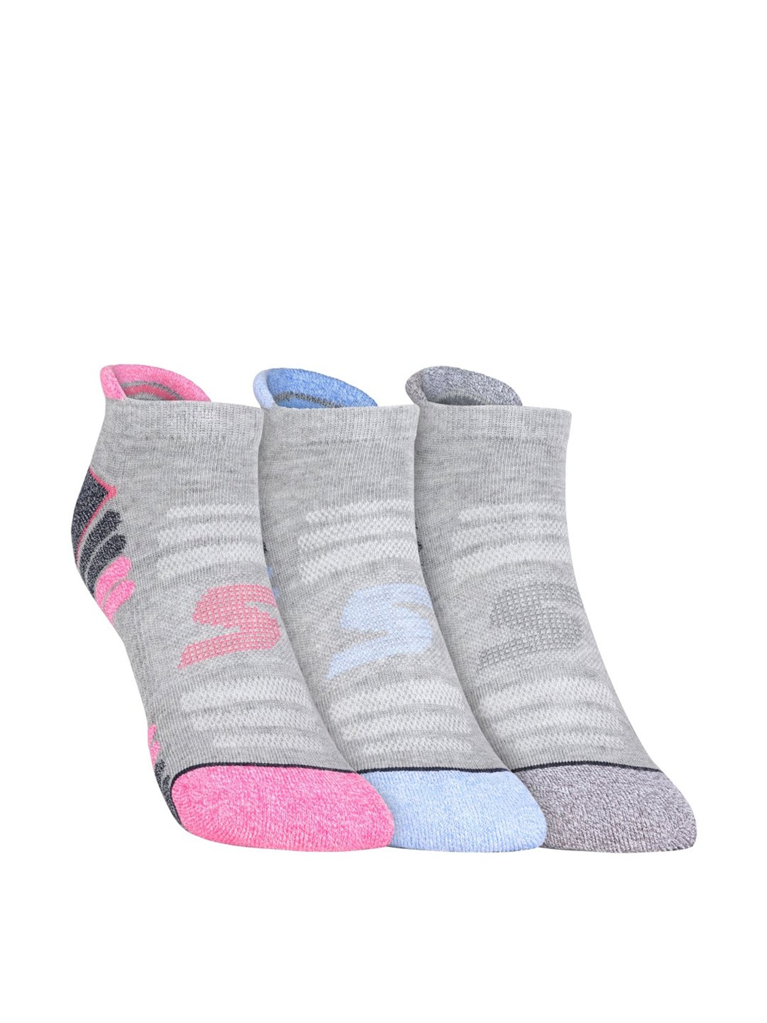 brand Downtown supermarkt Buy Skechers Low Cut Grey Textured Socks for Women - Pack of 3 Online At  Best Price @ Tata CLiQ
