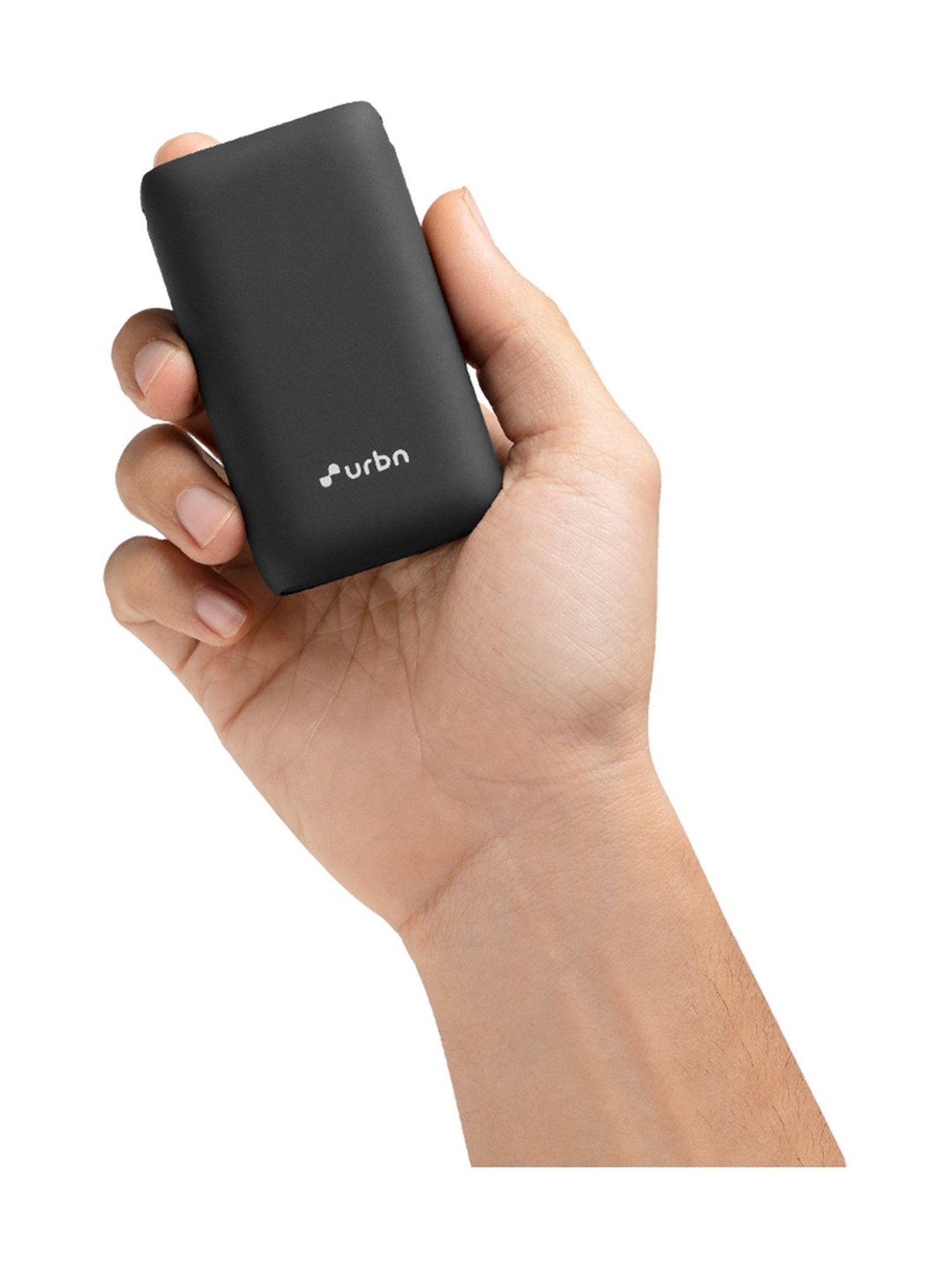 URBN 10000 mAh Lithium_ion Premium Black Edition Nano Power Bank | 20W Fast  Charging | Smallest Power Bank | Type C PD (Input& Output) | Made in India