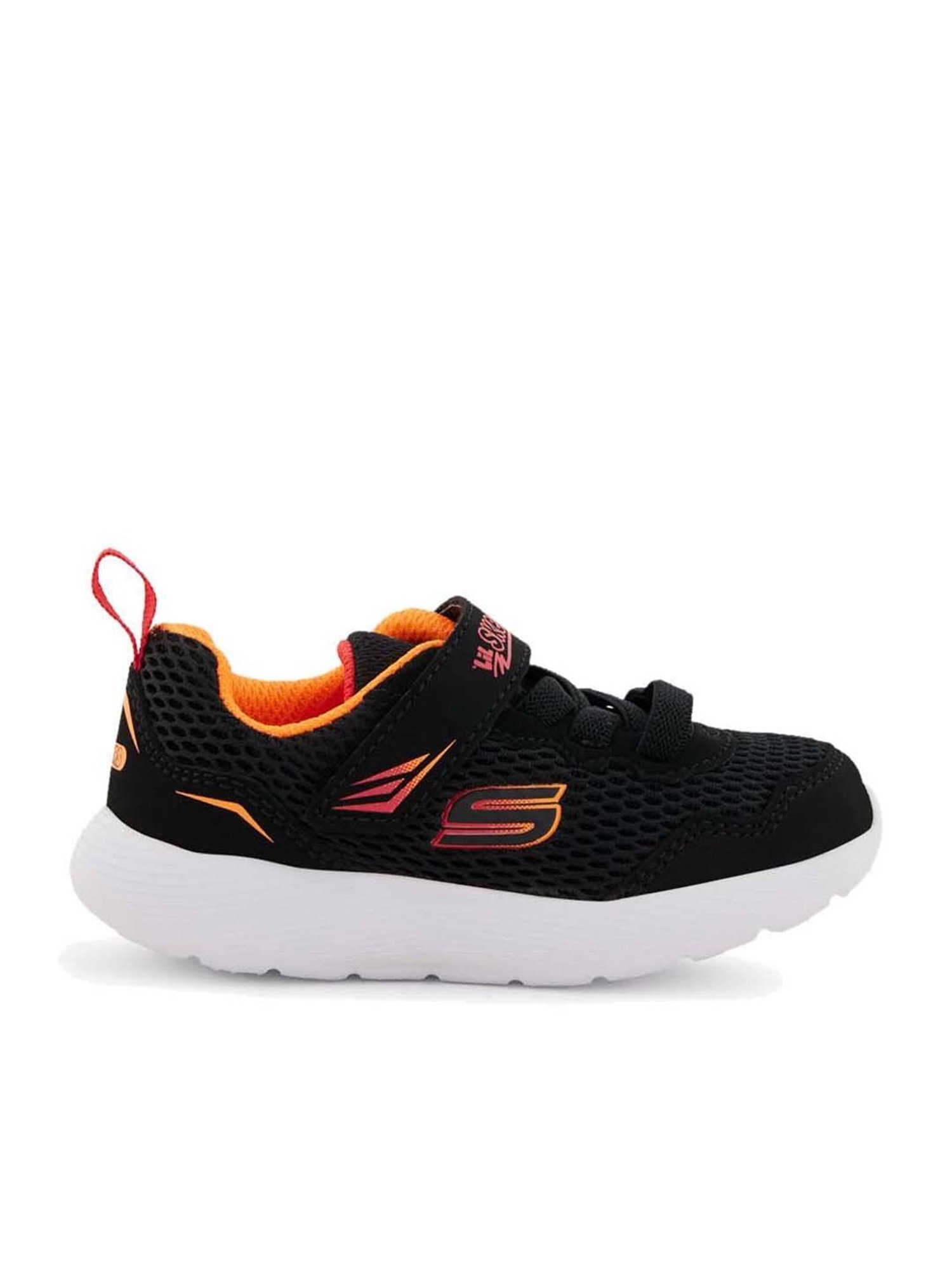 Black and outlet orange skechers