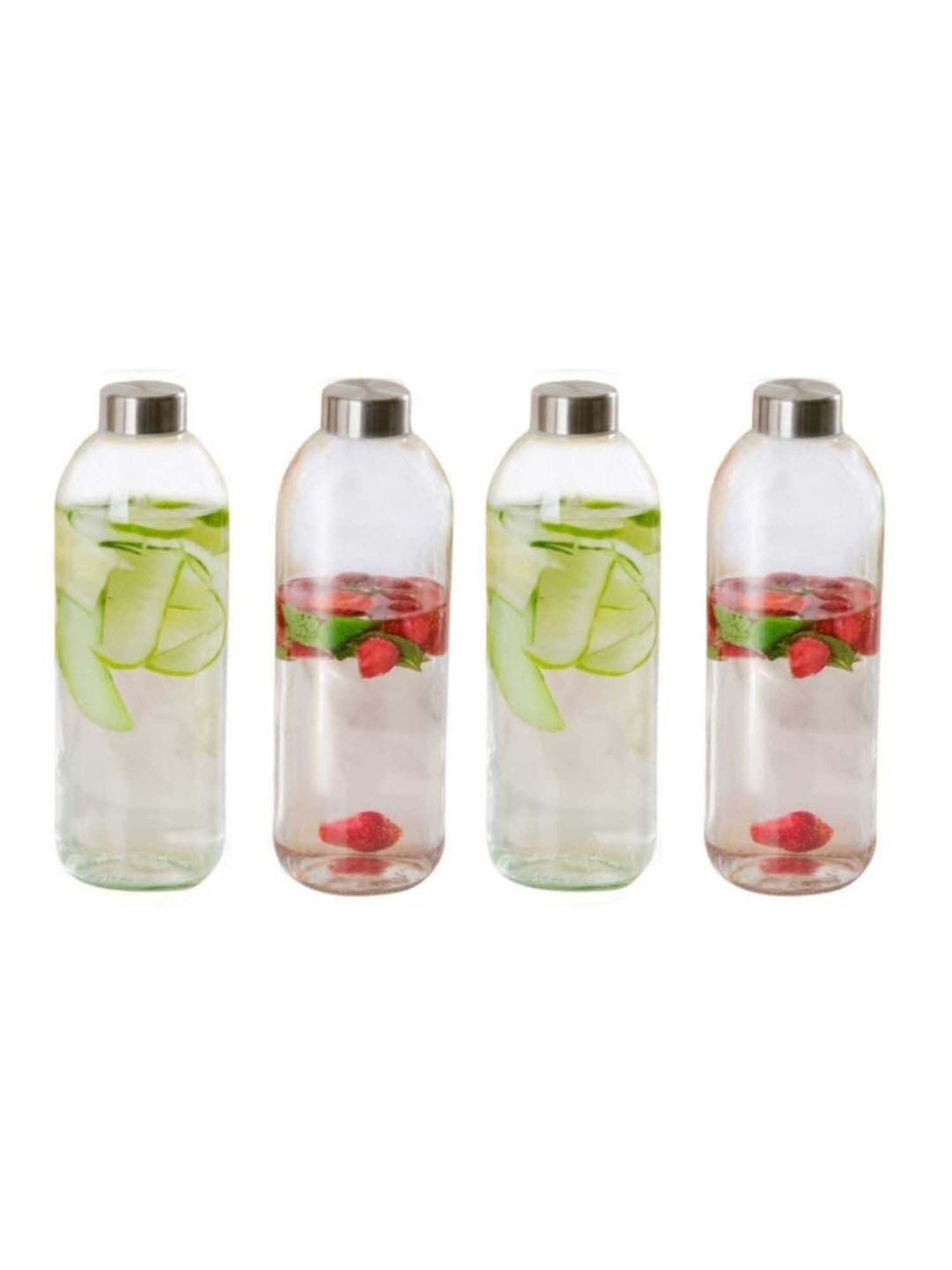 Glass Water Bottle Online - Borosilicate Glass Bottle (1L) | Nestasia