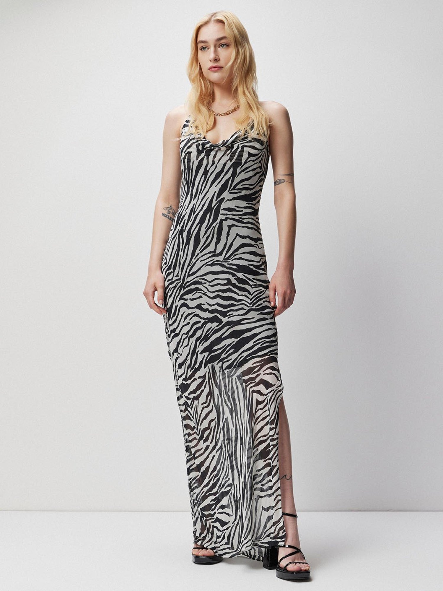 KAREN MILLEN Long Animal Print Dress | Endource