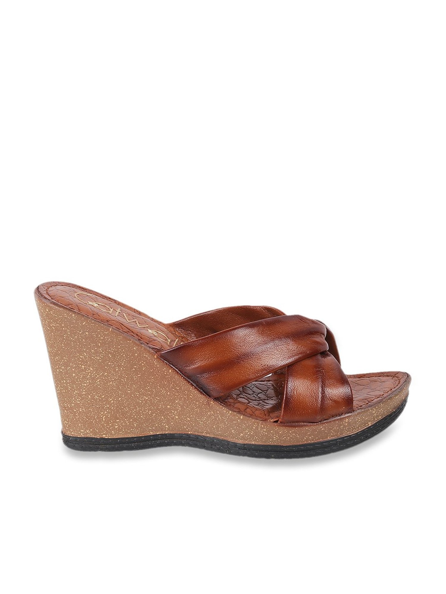 Buy RAW HIDE Womens Casual Wear Slipon Wedge Sandals | Shoppers Stop