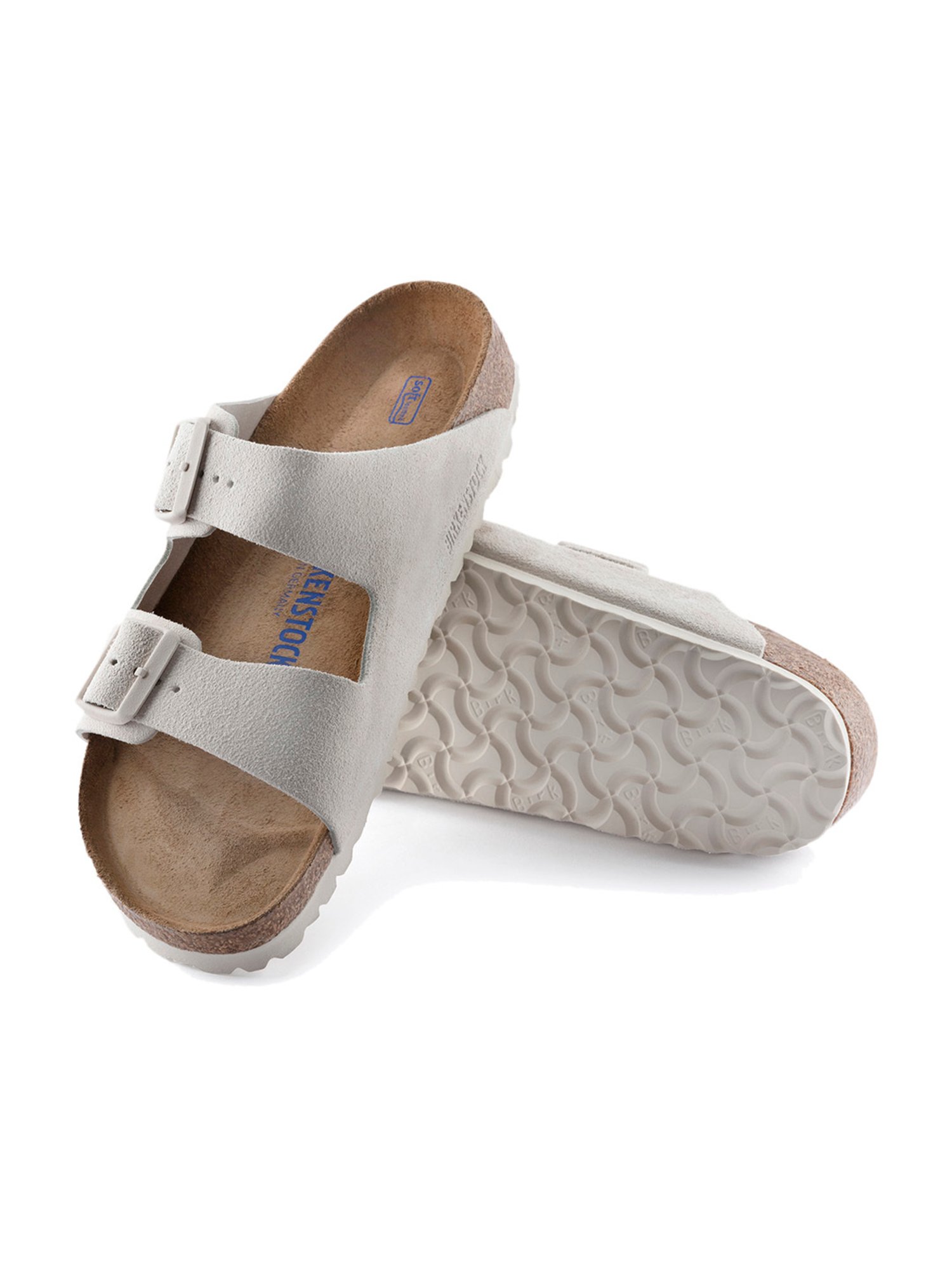 White birkenstocks 2025 soft footbed