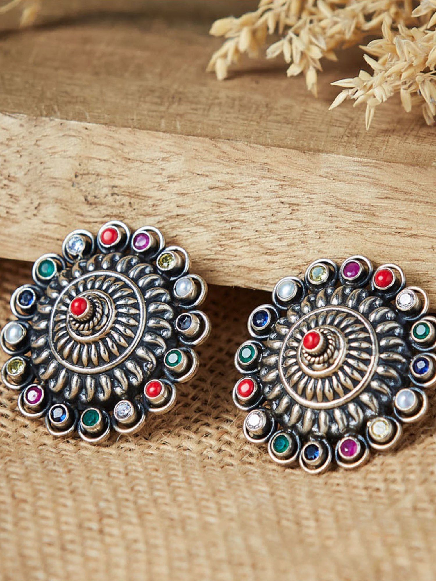 Fabindia - Silver Anusuya ES 967 Earrings Rs. 3,490.00 Buy Online:  http://www.fabindia.com/new-arrivals/jewellery/silver-anusuya-es-967- earrings-gold-silver.html | Facebook