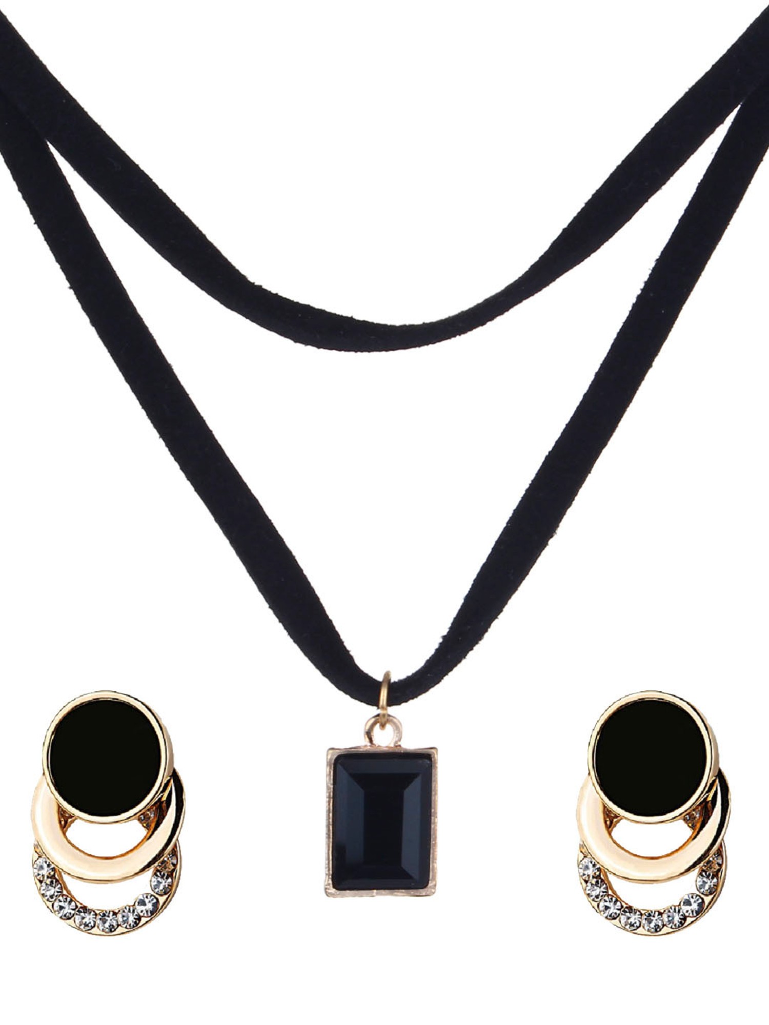 The Jewellery Pak Black Color Necklace Earring Set Jewelry Gift Box India |  Ubuy