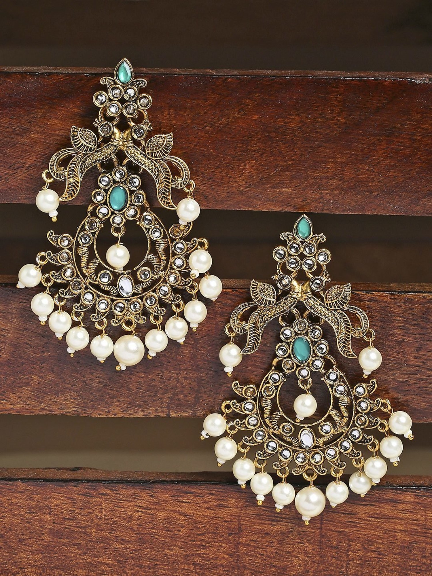 Buy Spurthi Gold Plated Silver Earrings  Paksha  Paksha India