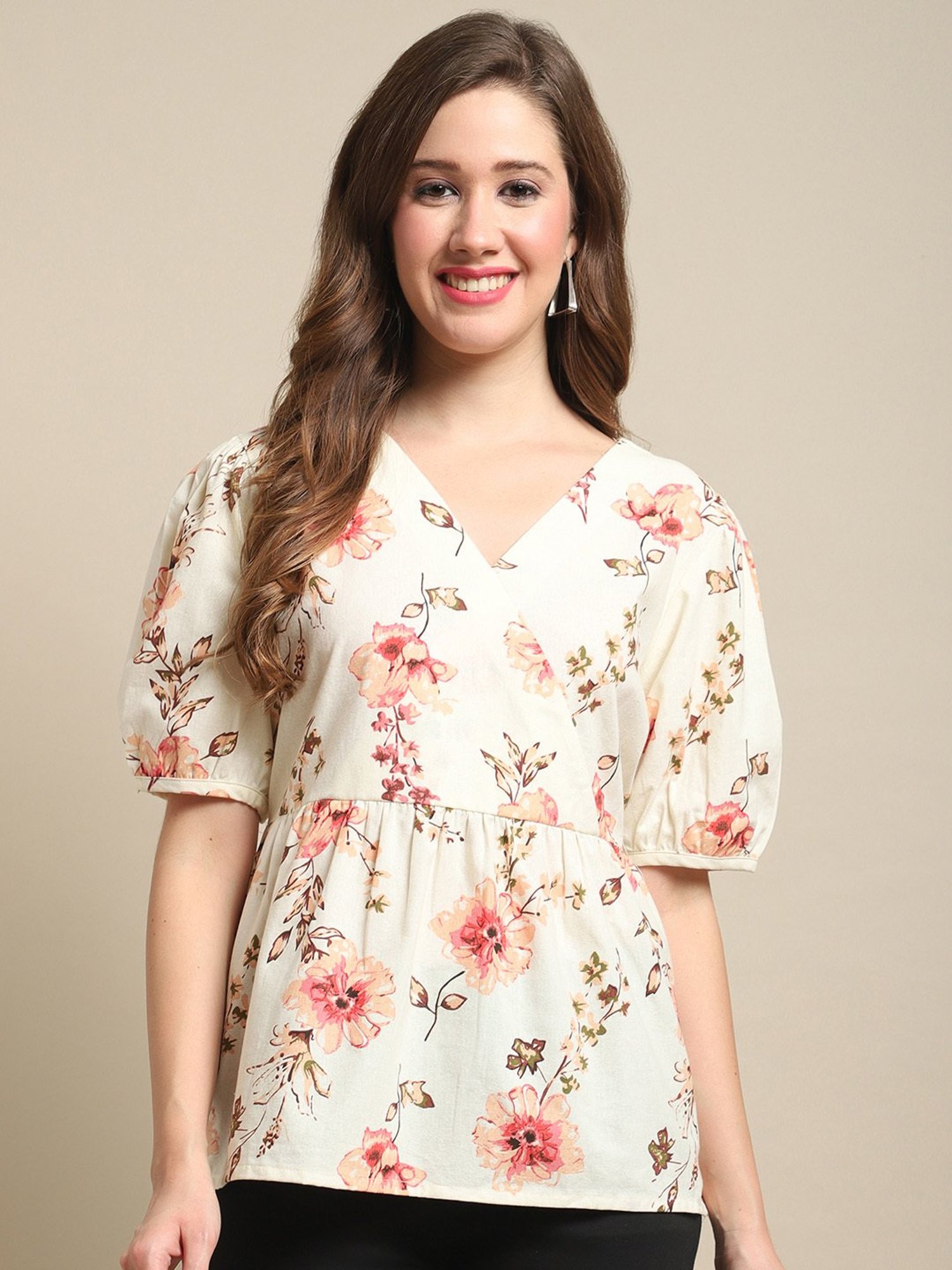 Annabelle by Pantaloons Pink Printed Top