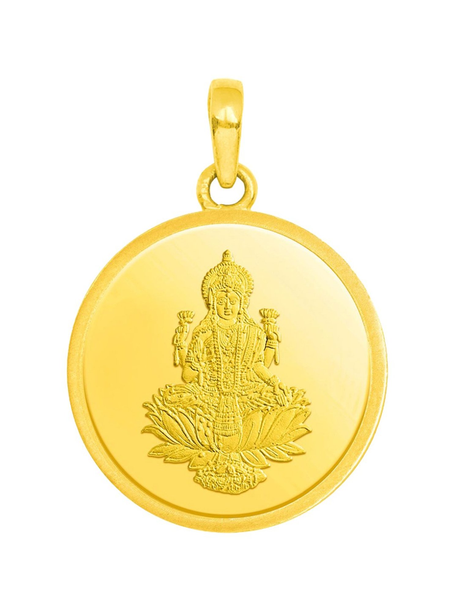 Buy Candere by Kalyan Jewellers Lakshmi 24k 1.3gm Coin Pendant