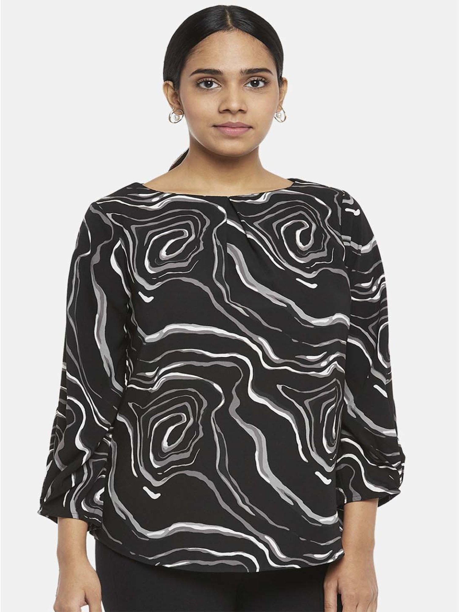 Buy Annabelle by Pantaloons Grey Animal Print Sweater for Women Online @  Tata CLiQ
