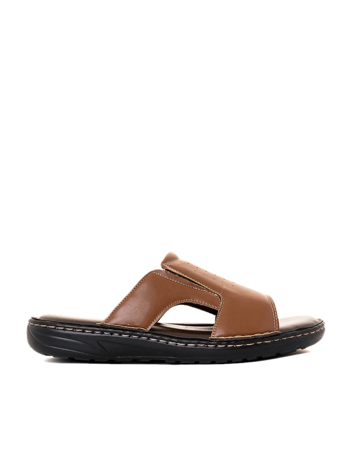 Khadim Brown Kolhapuri Slip-On Sandal for Men