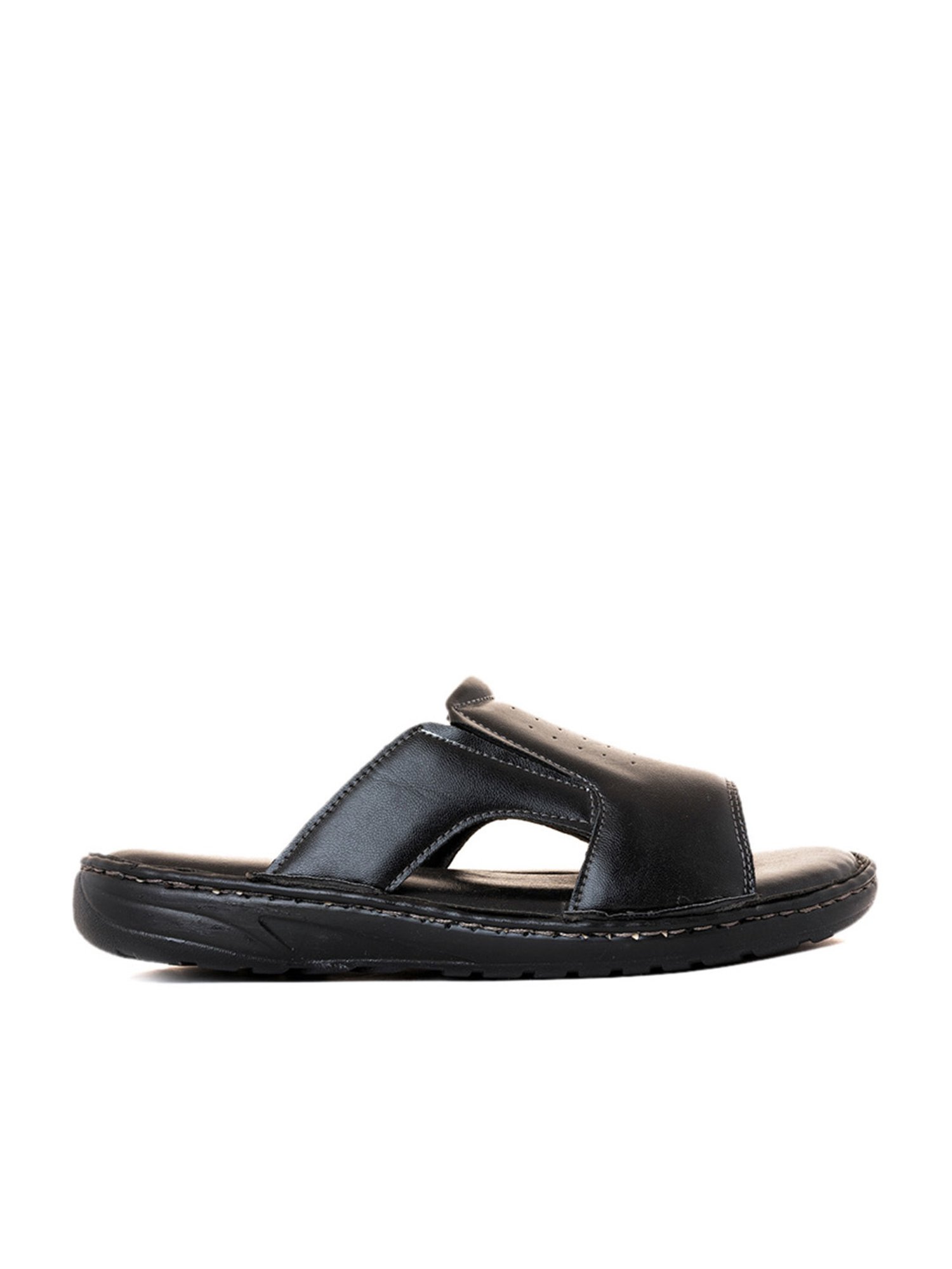 Buy Khadim Men s Softouch Black Casual Sandals for Men at Best