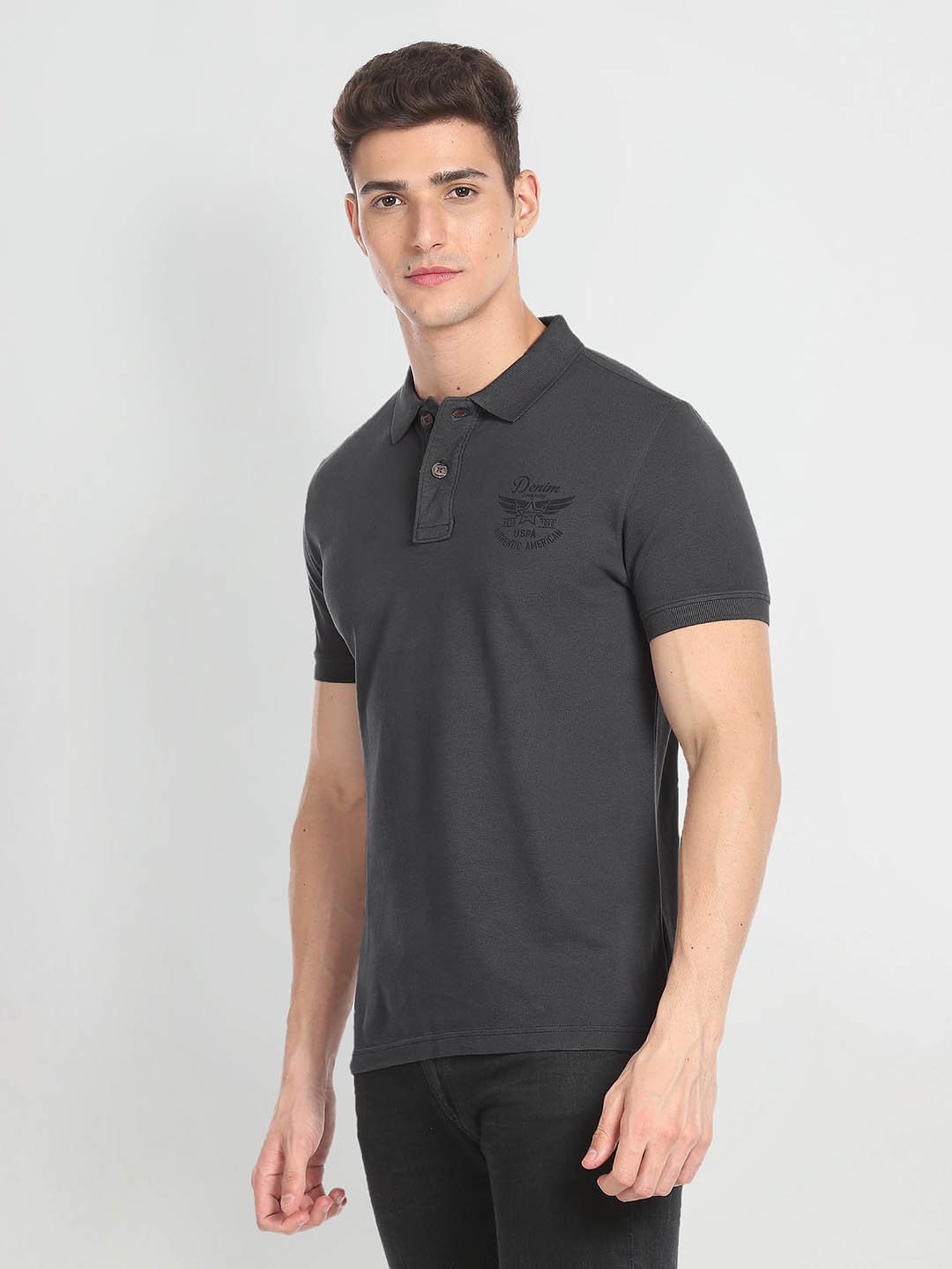 Us polo grey clearance shirt