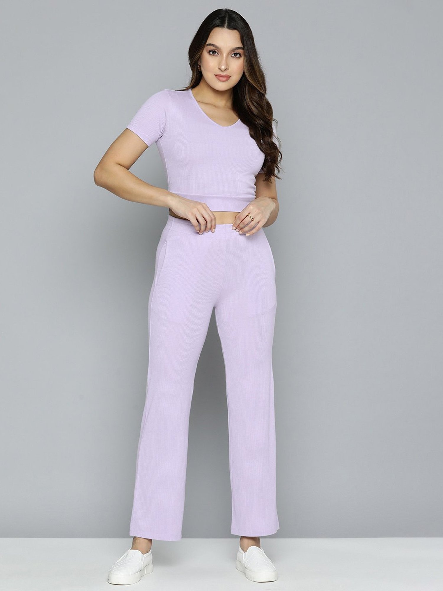 Ladies Crop Top And Trouser Set Manufacturer Supplier from Delhi India