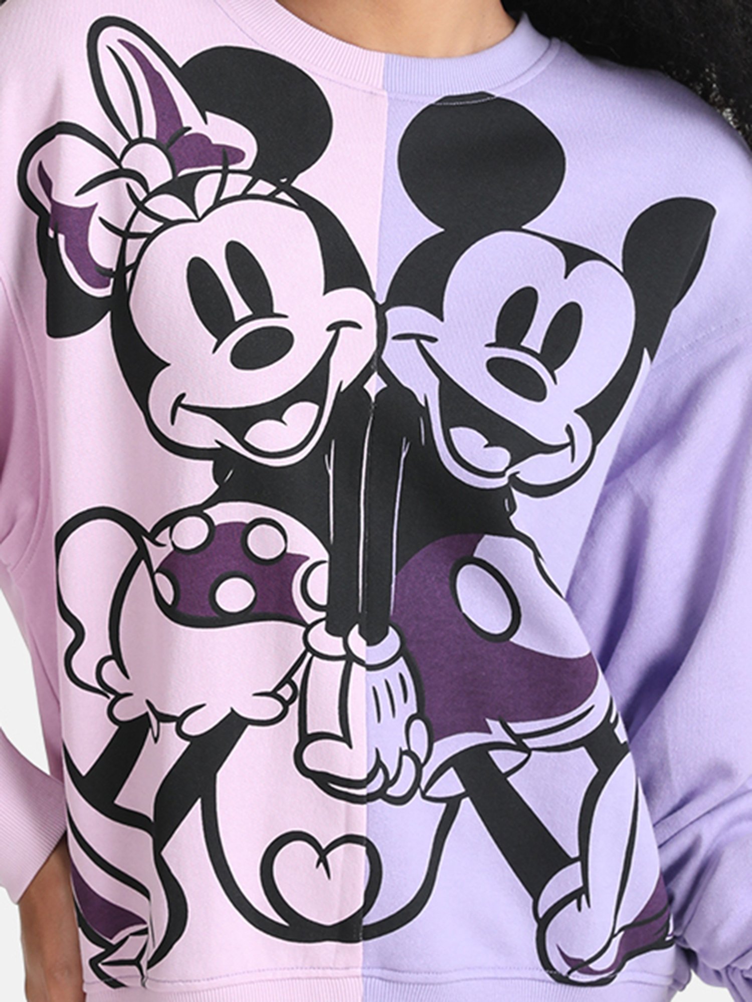 Disney MINNIE SWEAT TOP WCJ-TD-021IVO White Minnie Mouse Disney