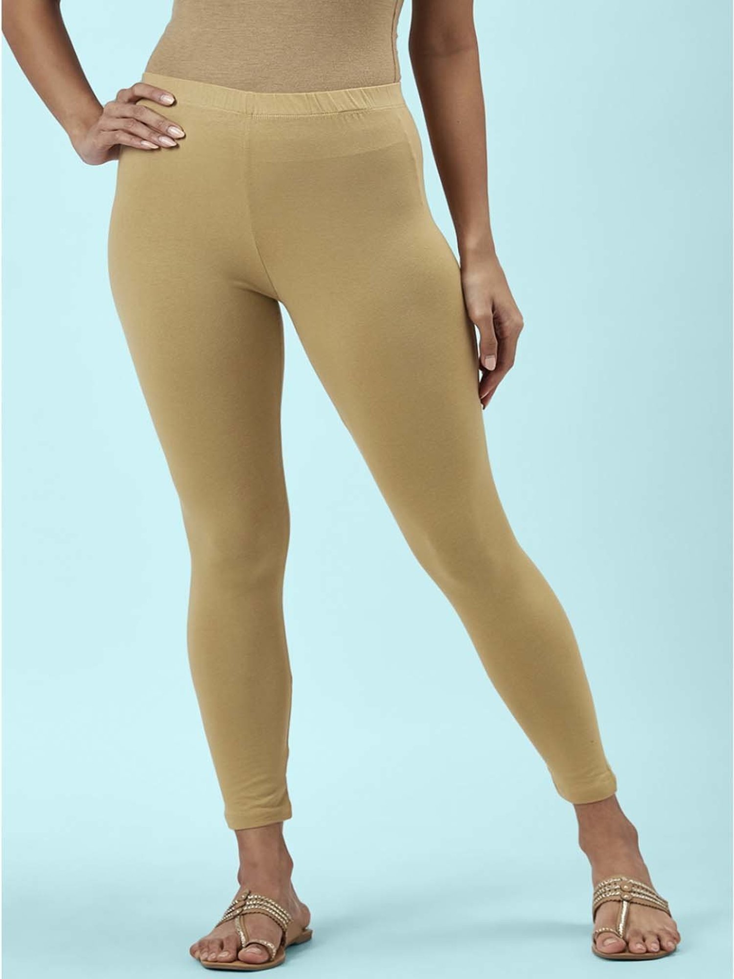 Buy Rangmanch by Pantaloons Golden Regular Fit Leggings for Women