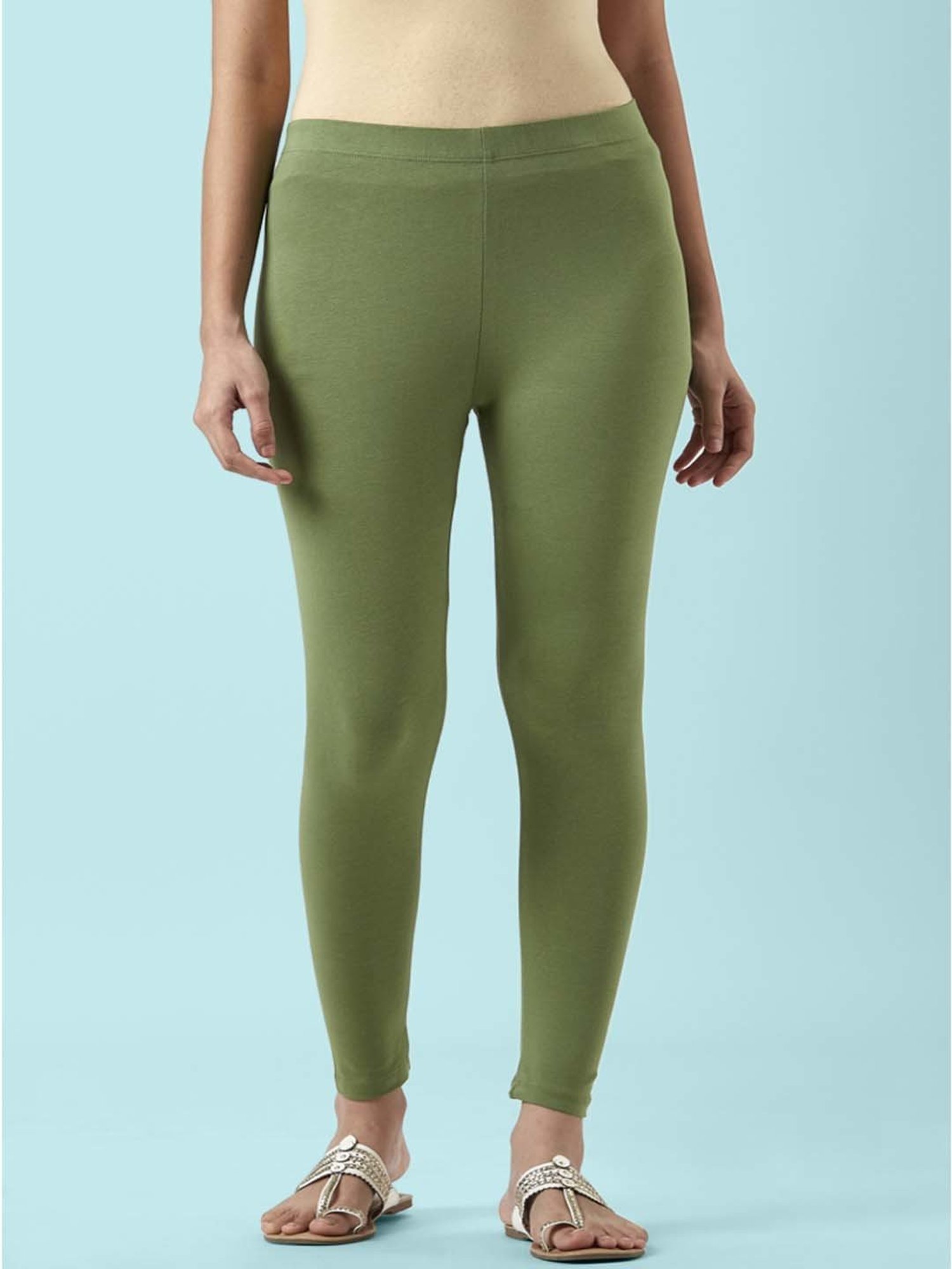 Rangmanch by Pantaloons Green Regular Fit Leggings