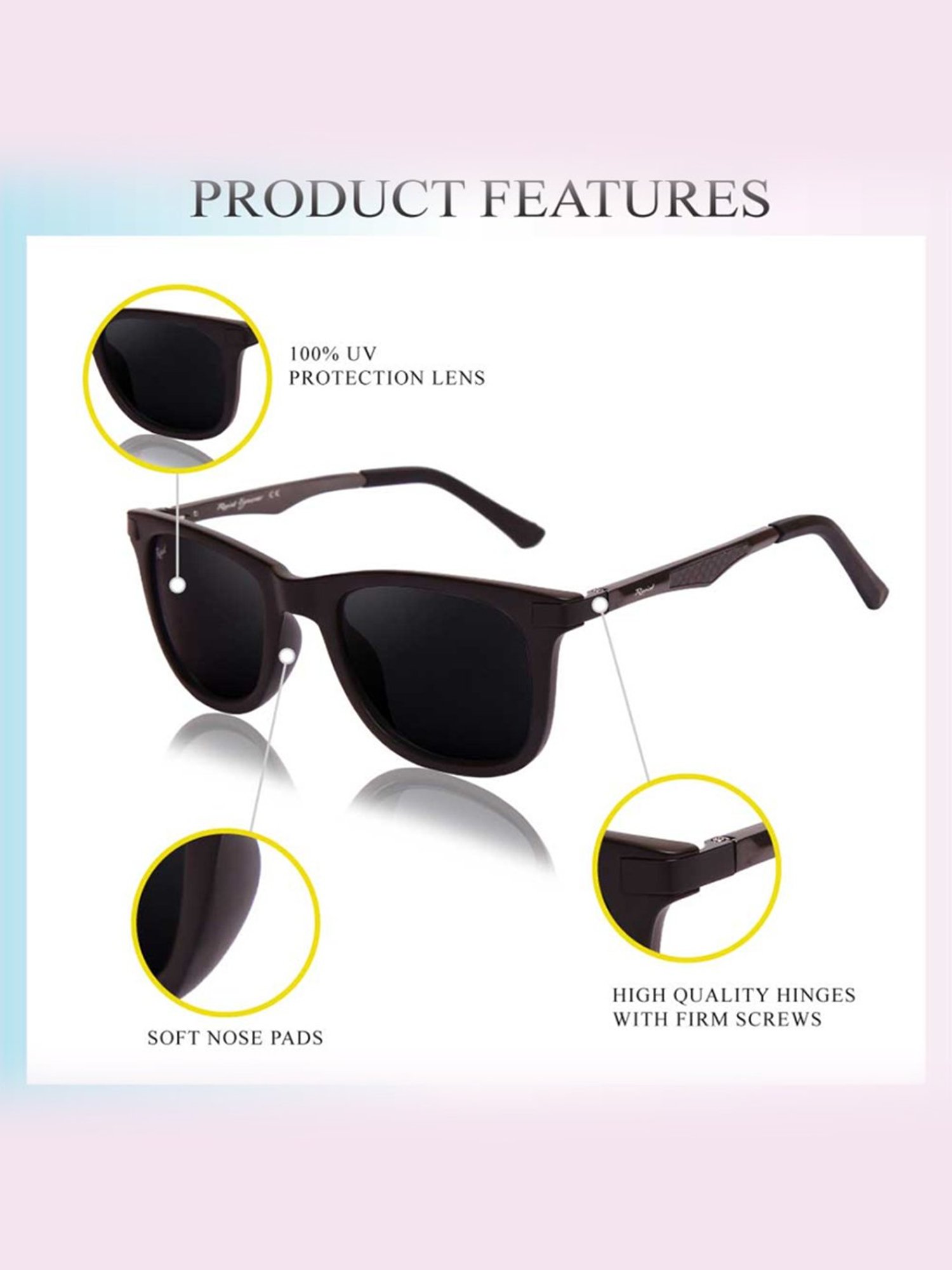 Ray-Ban Stylish Black & Black 2148 Wayfarer Master Pcs Sunglass For Un –  Eyes care