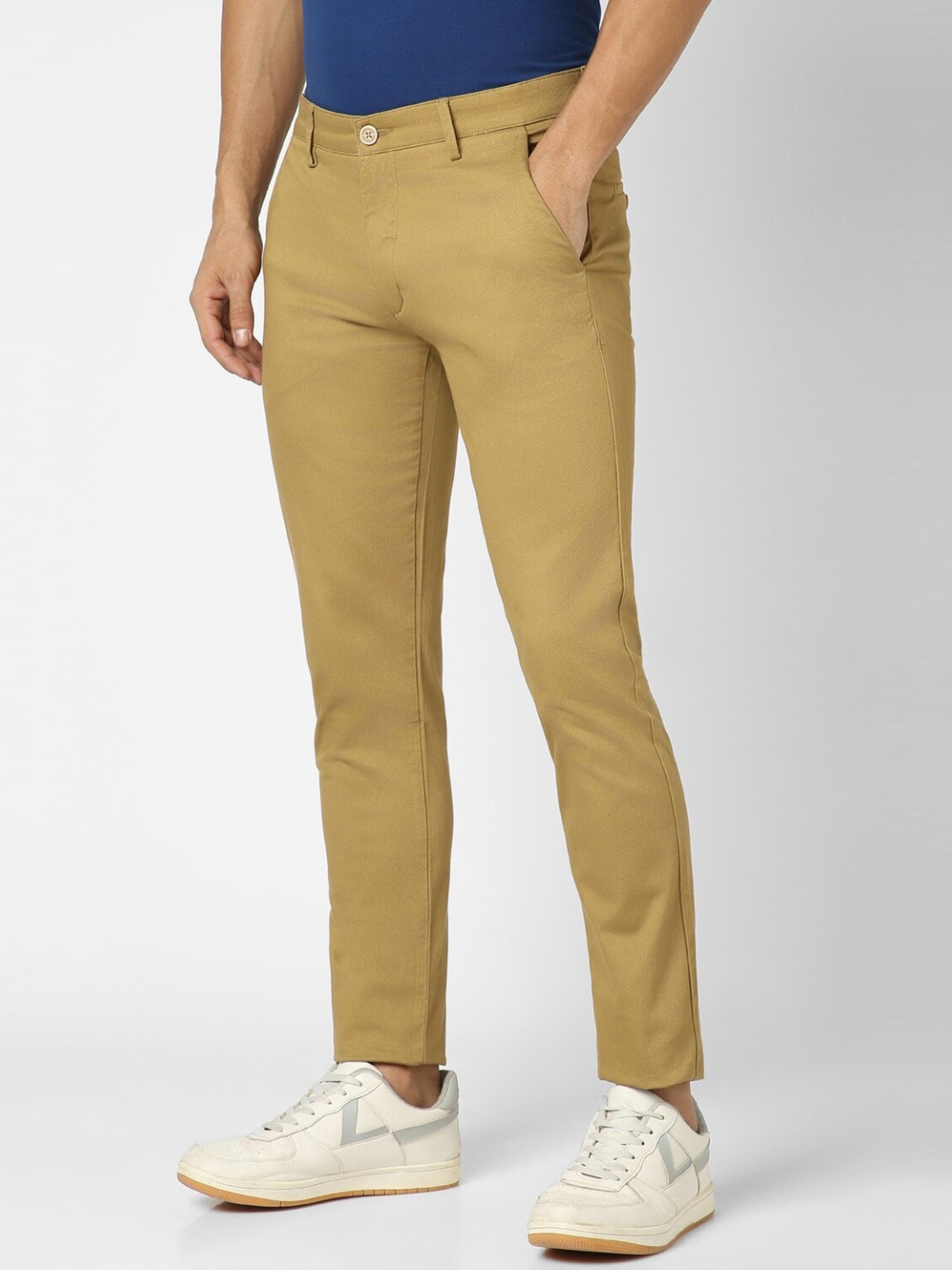 Peter England Formal Trousers  Buy Peter England Men Khaki Textured Slim  Fit Formal Trousers Online  Nykaa Fashion