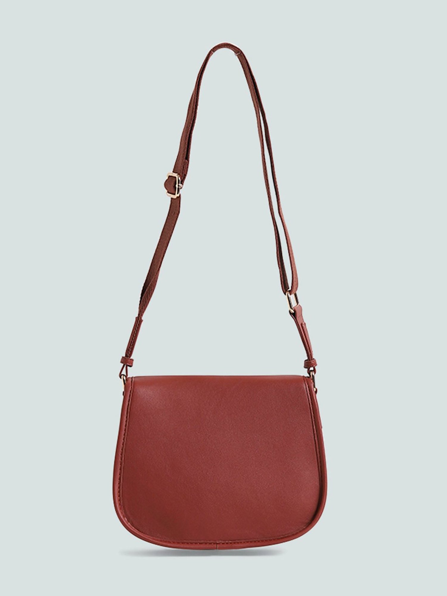 Genuine Vintage Brown Leather Bag Purse Crossbody Shoulder Bag Satchel Bag  Handb by Thar Artefacts, Made in India