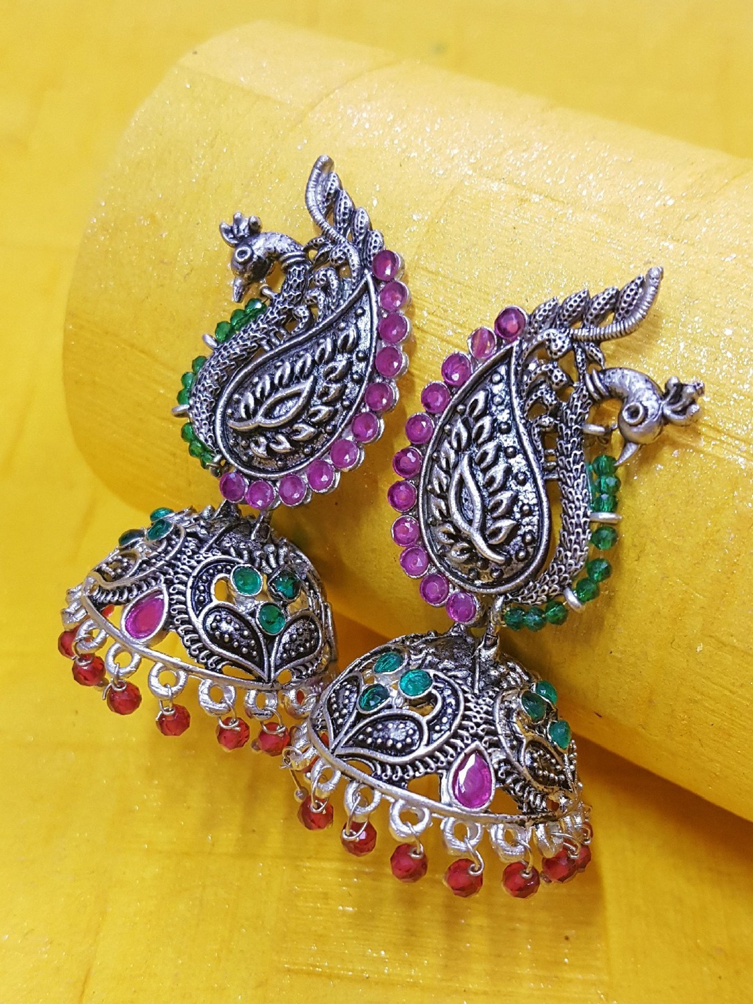 Buy Peacock Shaped Jhumkas OnlineBest Prices