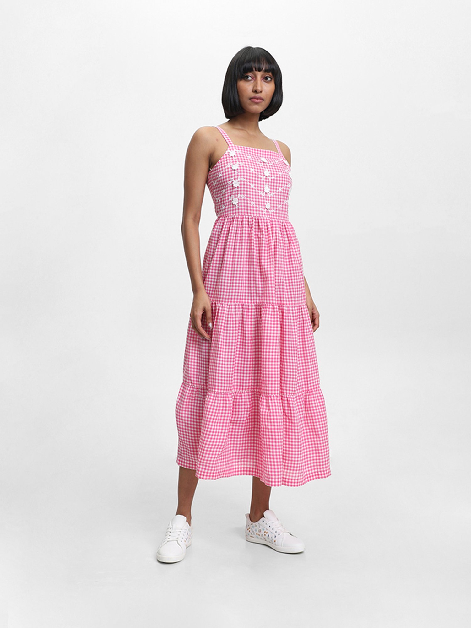 Bombay Paisley by Westside Embroidered Pink Dress
