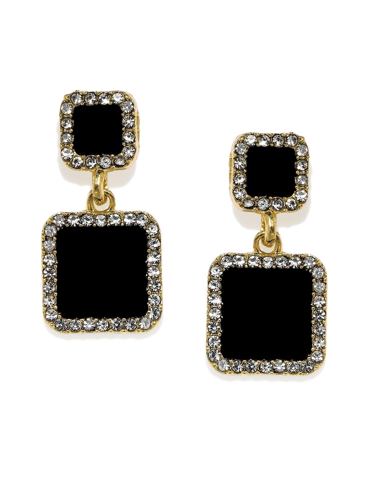 Polki Square Drop Earrings South India Jewels Online Shop