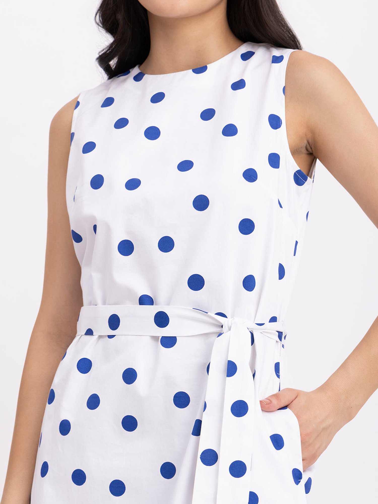 White and Gold Dot Dress - Chiffon Midi Dress - Ruffled Dress - Lulus