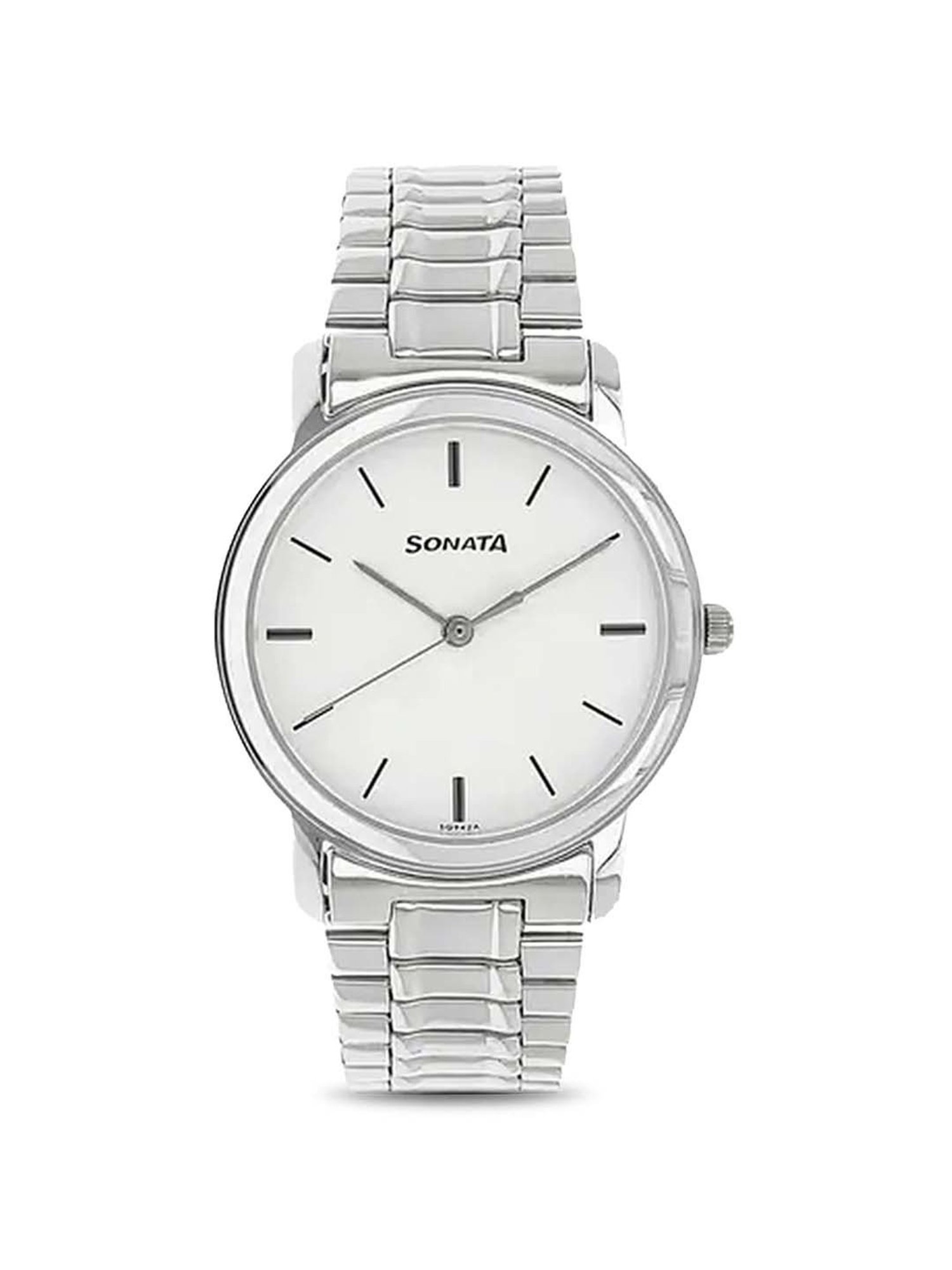 Buy Sonata Silver Dial Watches With Metal Case 10138925SM01 Online at Low  Prices in India at Bigdeals24x7.com