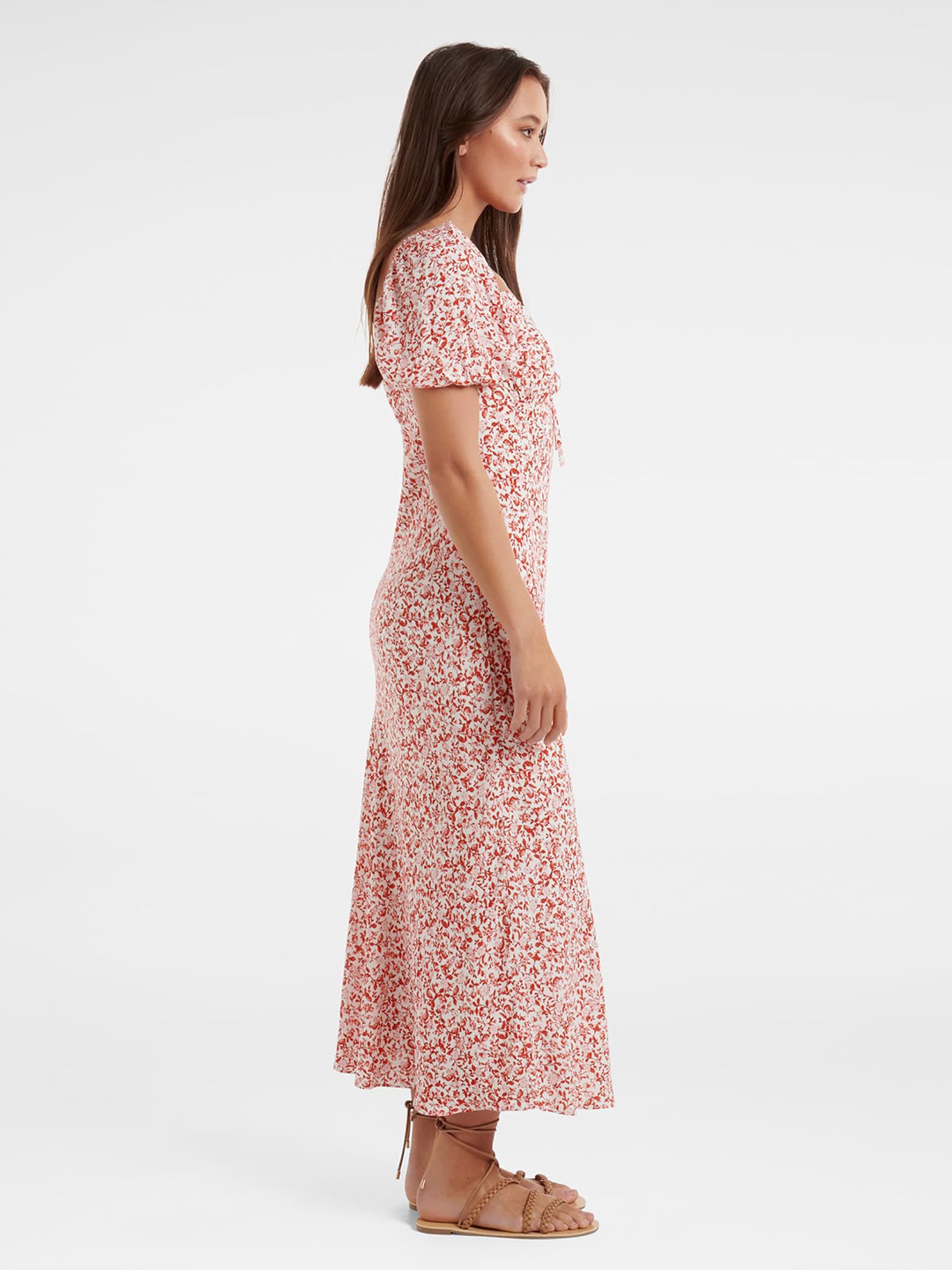 lorelai ruched front midi dress Forever New Lorelai Ruched Front Midi Dress