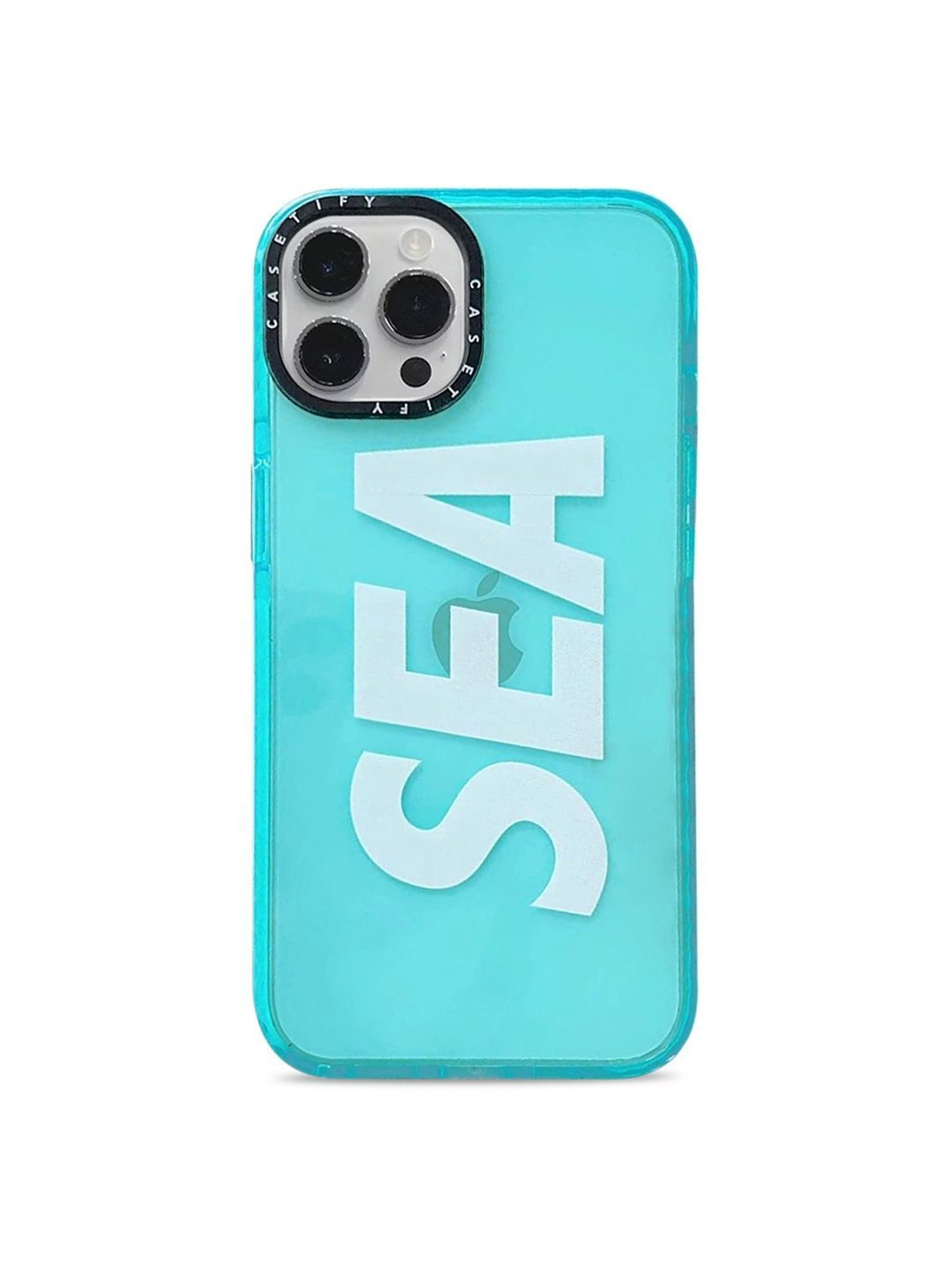 Treemoda Blue Neon Sea Silicone Case Compatible with iPhone 13 Pro Max