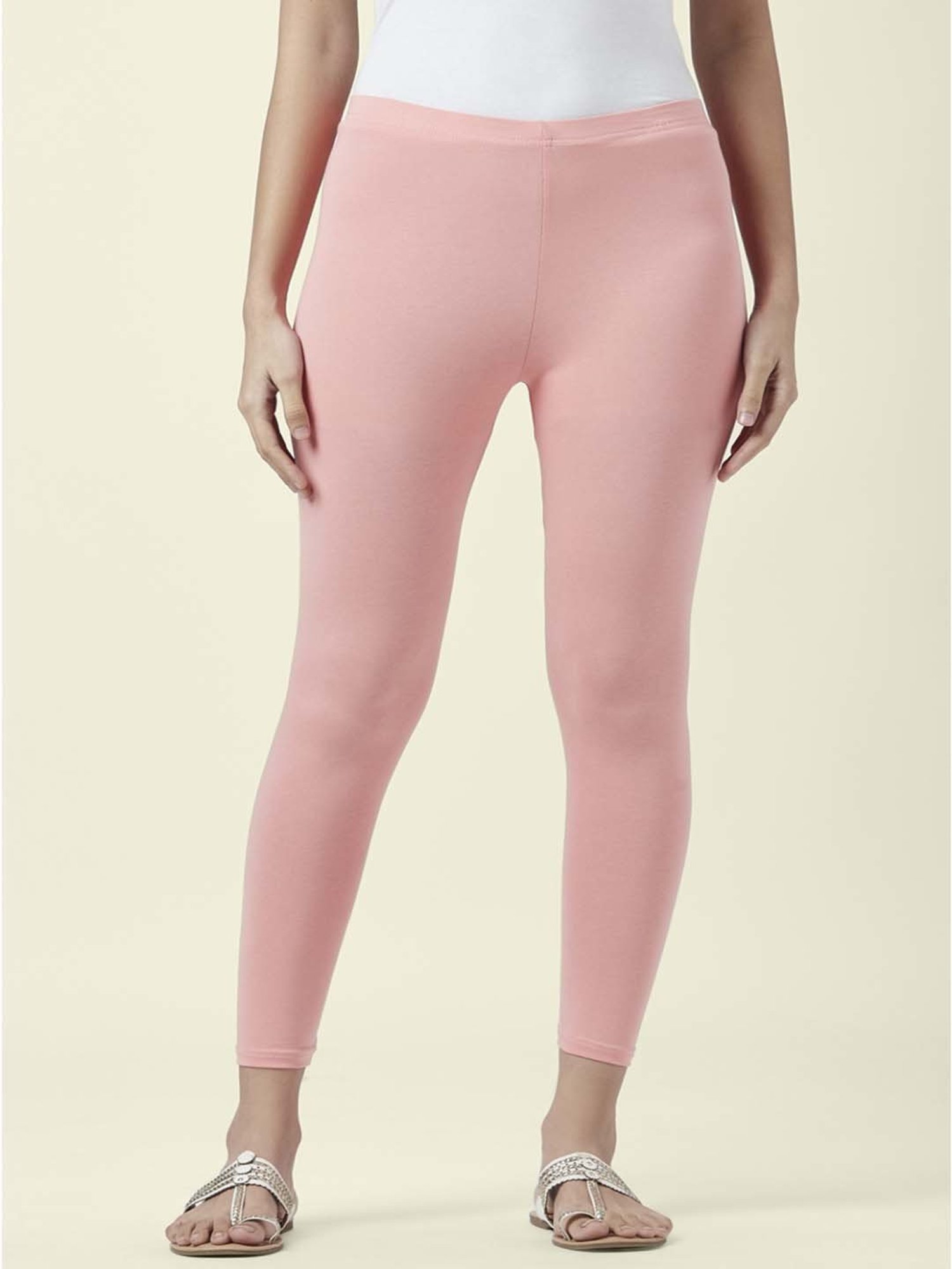 Buy Rangmanch by Pantaloons Pink Regular Fit Leggings for Women Online @  Tata CLiQ