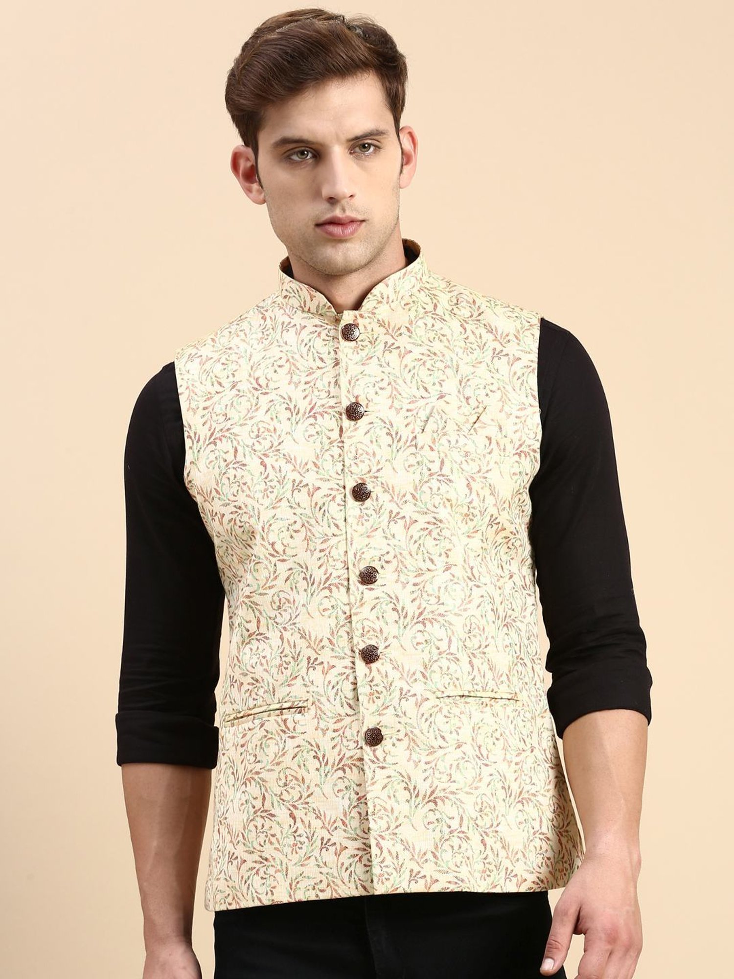 Buy KISAH Men Blue Nehru Jacket Online