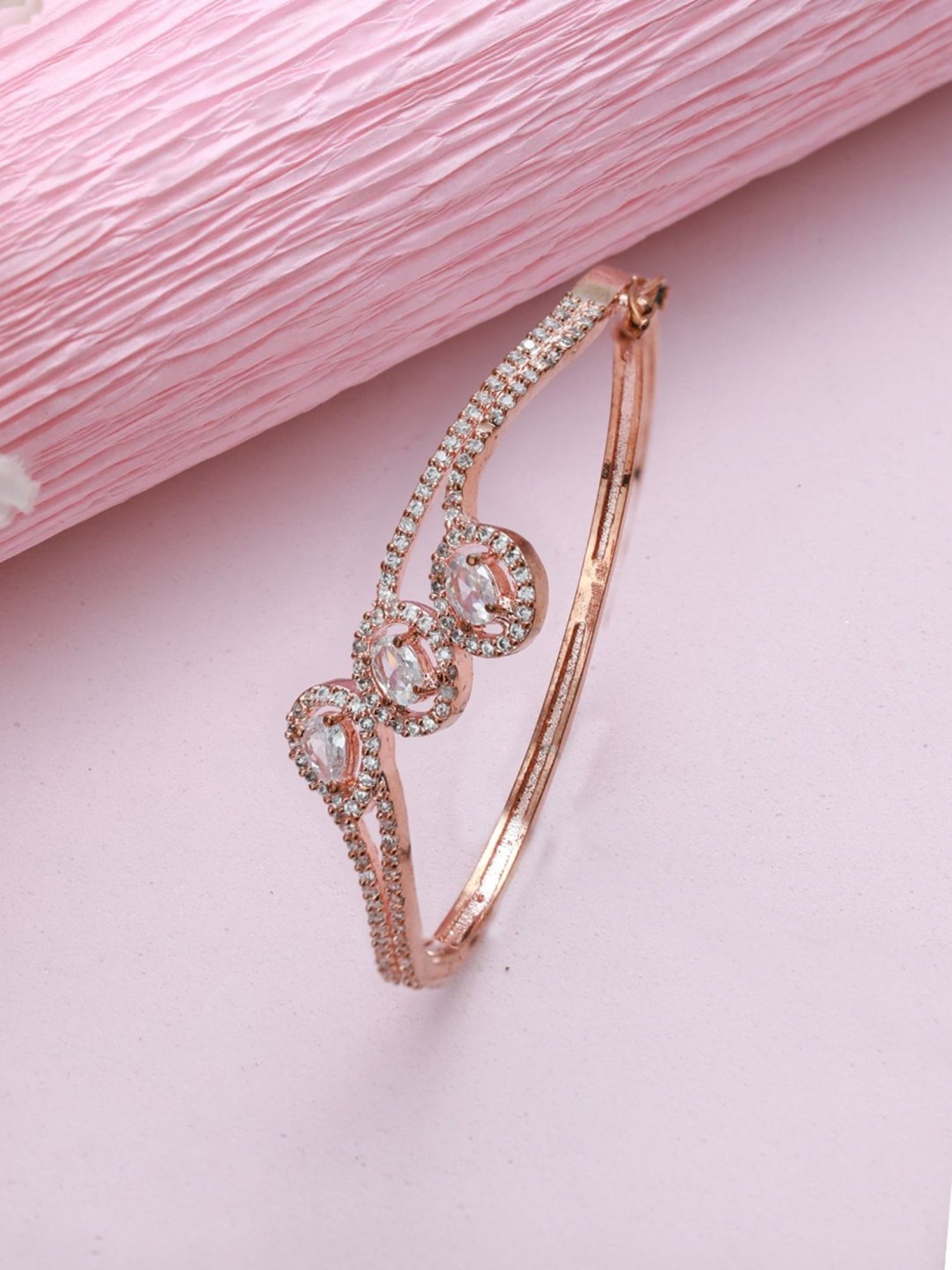Deepus Women Rose Gold Diamond Bracelet/kada OM-LK0305 - Etsy