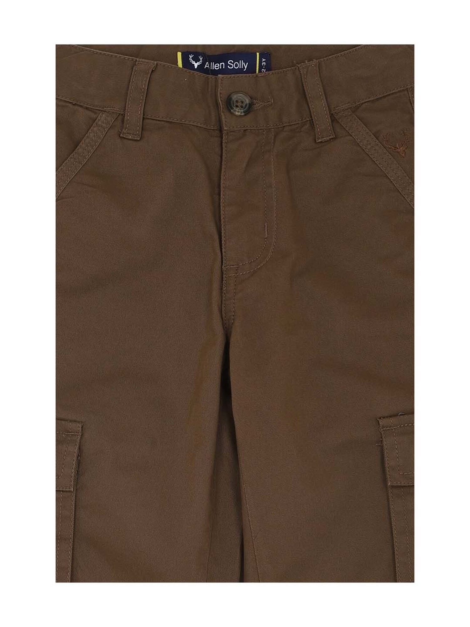 Buy ADBUCKS Boys Brown Solid 100 Percent Cotton Cargo Pant Online at Best  Prices in India - JioMart.