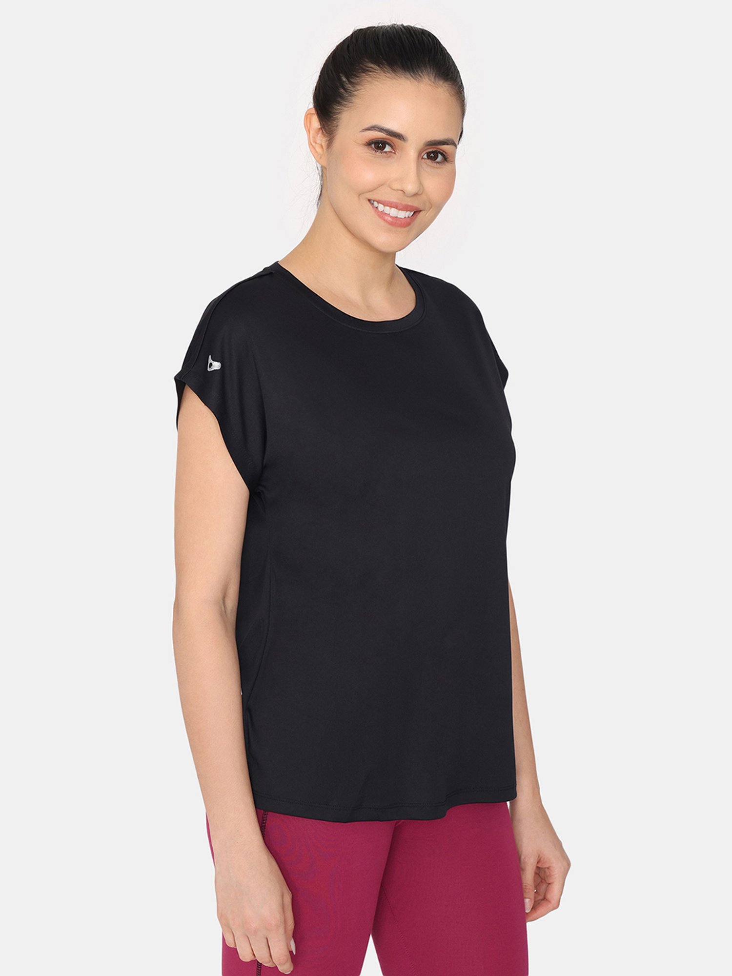 Zelocity by Zivame Black T-Shirt