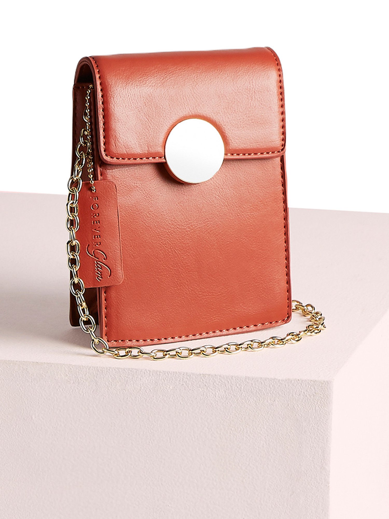 Buy Forever Glam by Pantaloons Cinnamon Small Cross Body Bag at