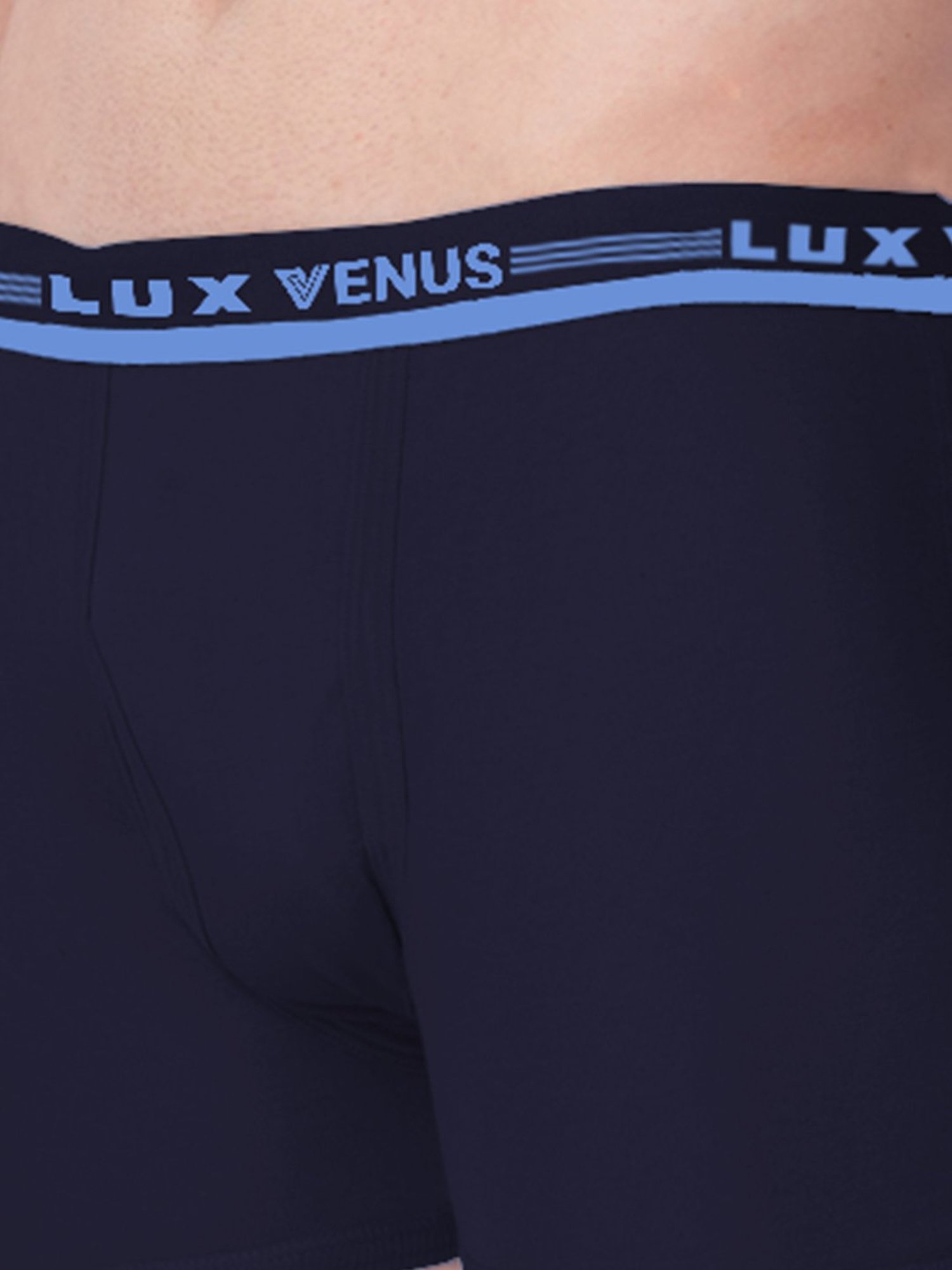 Buy Lux Venus Men's Assorted Solid 100% Cotton Pack of 2 Trunks