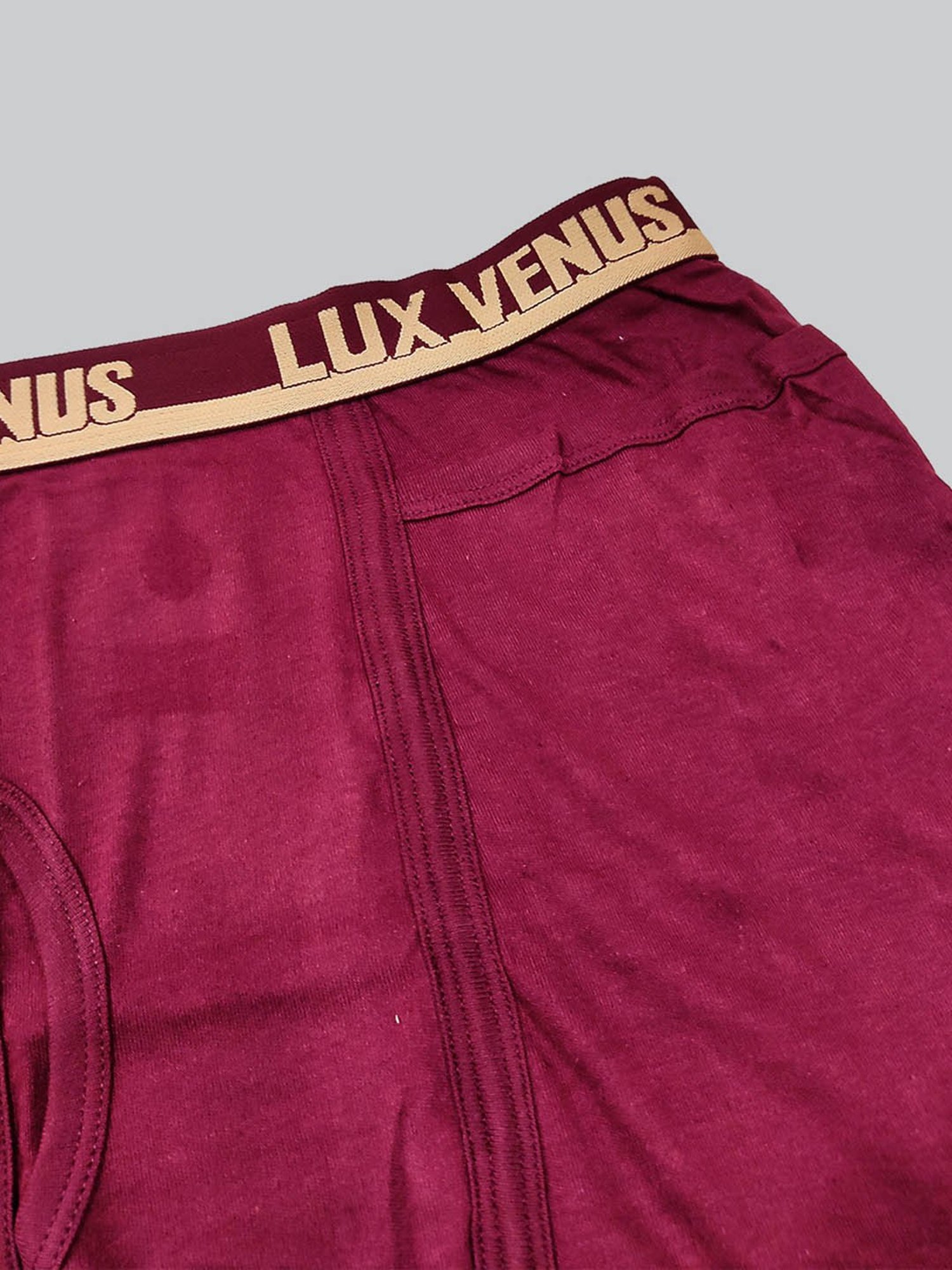Buy Lux Venus Men's Assorted Solid 100% Cotton Pack of 2 Trunks