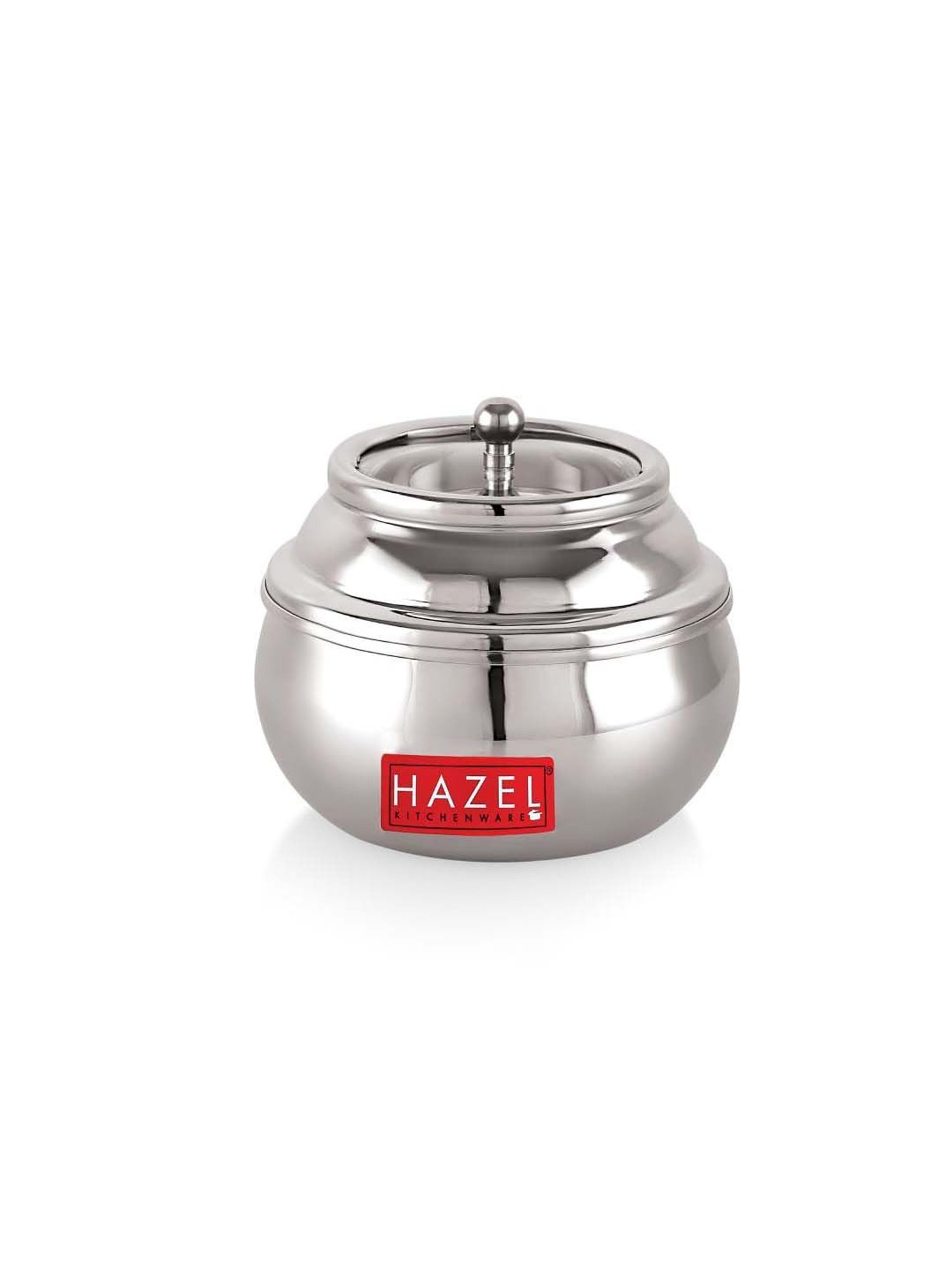 Buy HAZEL Silver Stainless Steel Ghee Storage Container (0.35 L