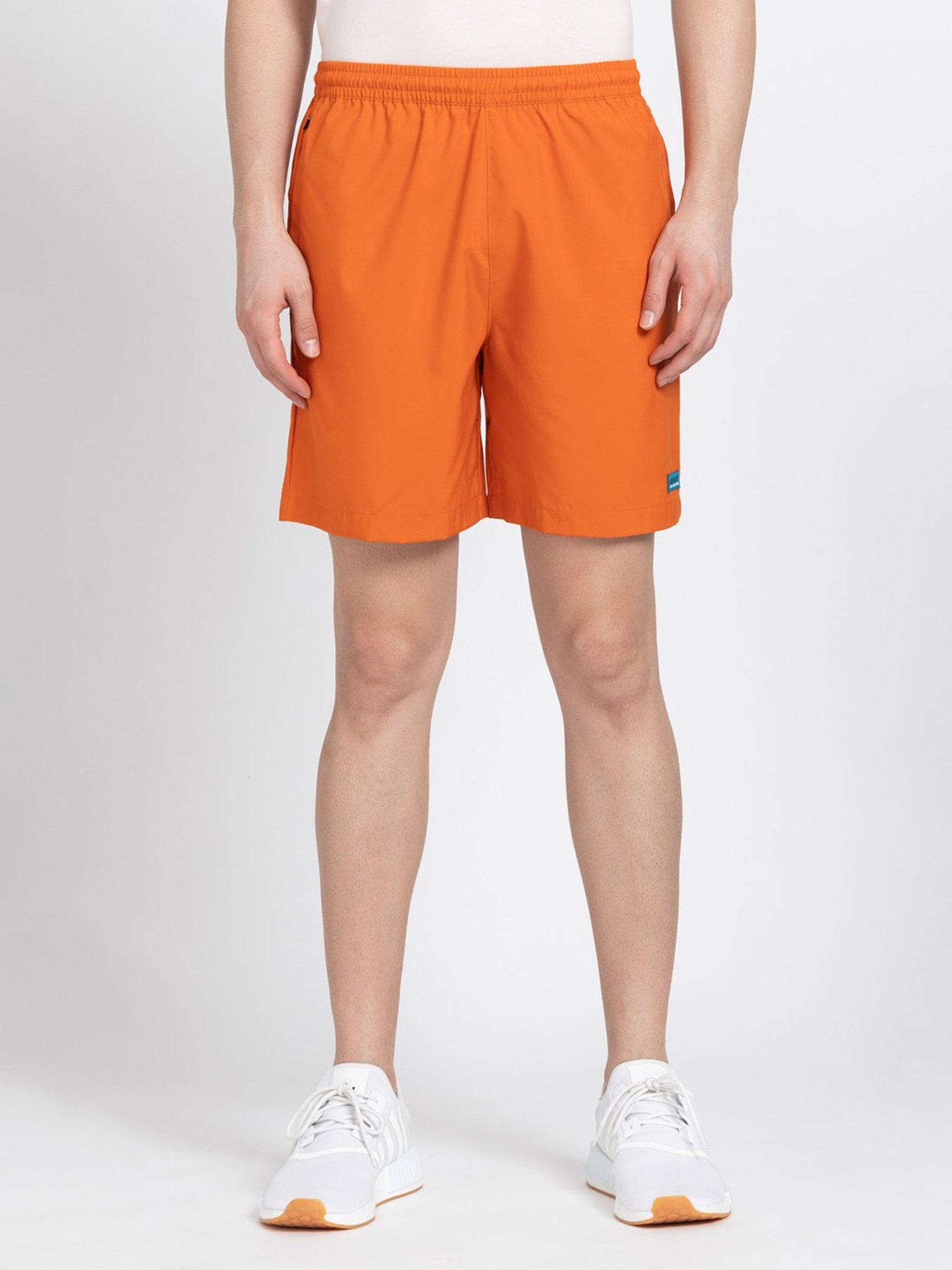 Orange adidas cheap short set