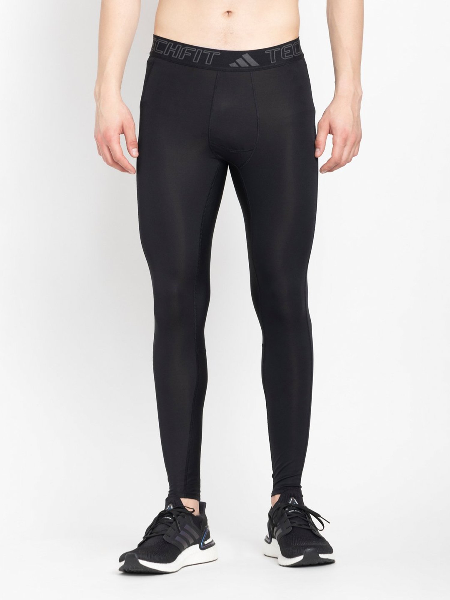Buy adidas TECHFIT Black Fitted Sports Tights for Men's Online