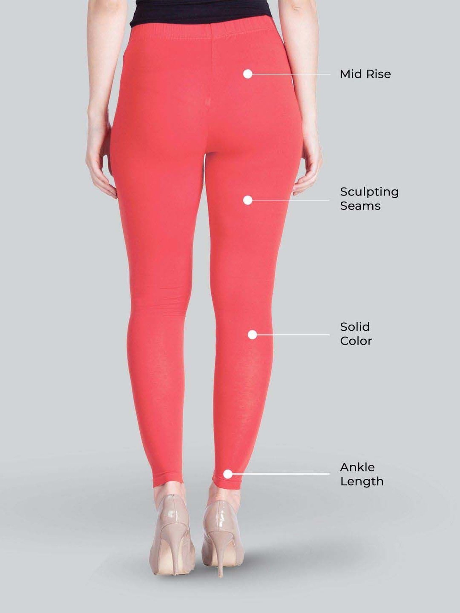 Coral Ankle Length Leggings