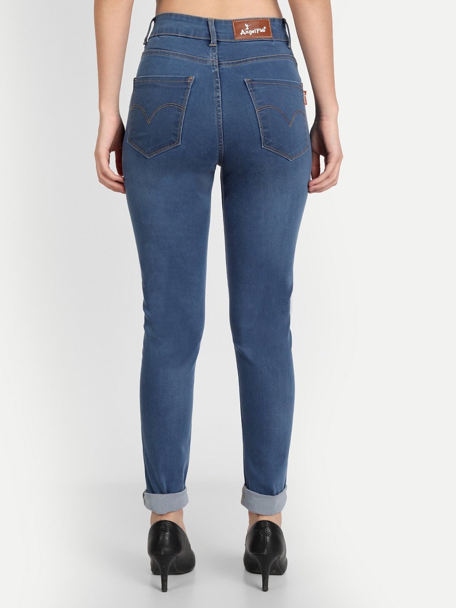 Buy Blue Jeans & Jeggings for Women by ANGELFAB Online