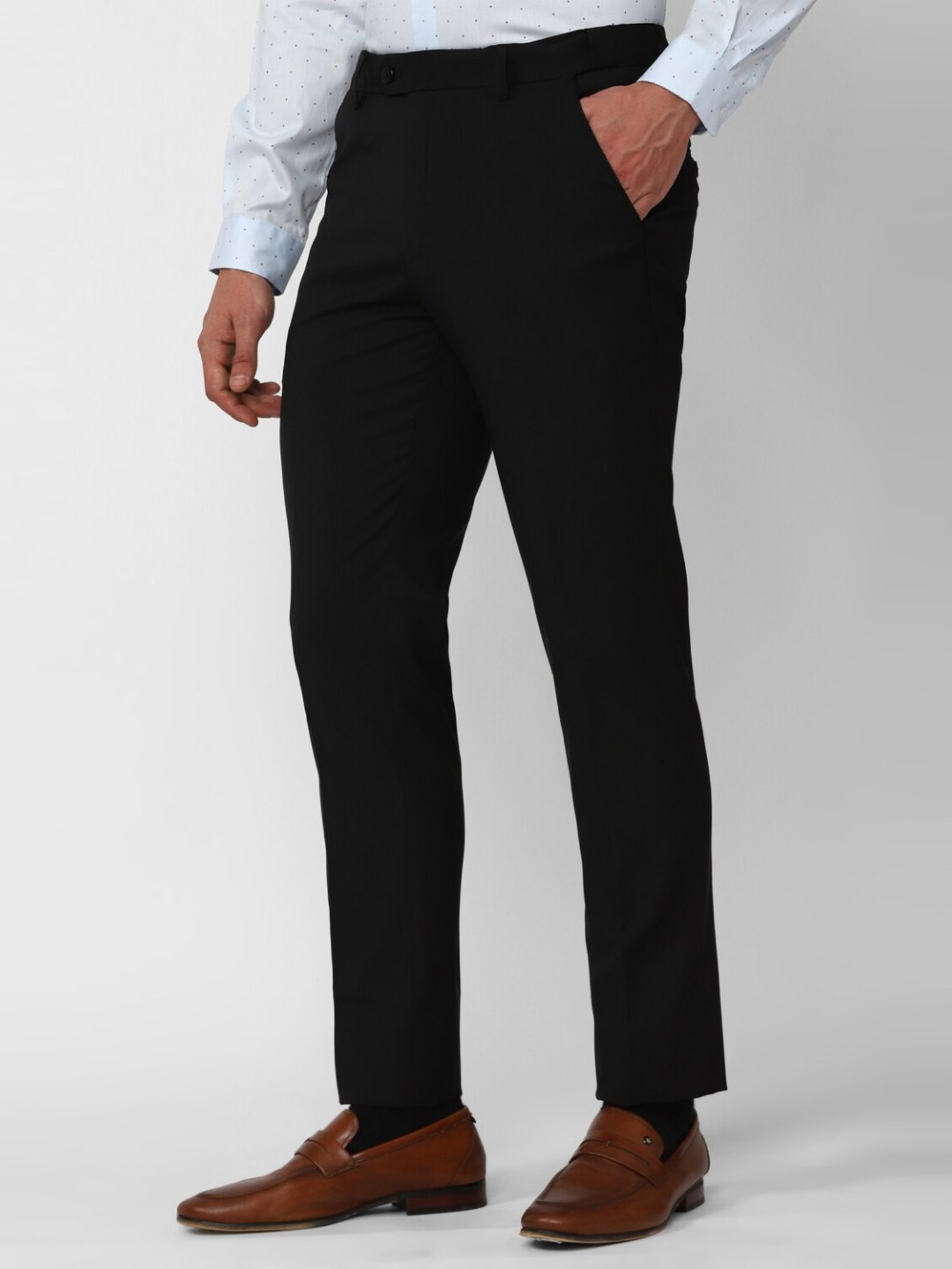 Slim Fit trousers  Black  Men  HM IN