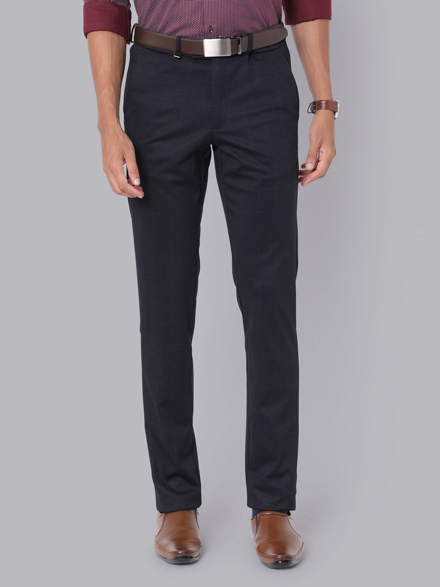 Classic Womens Unhemmed Slim Leg Trouser Navy  SHOP ALL WORKWEAR from  Simon Jersey UK