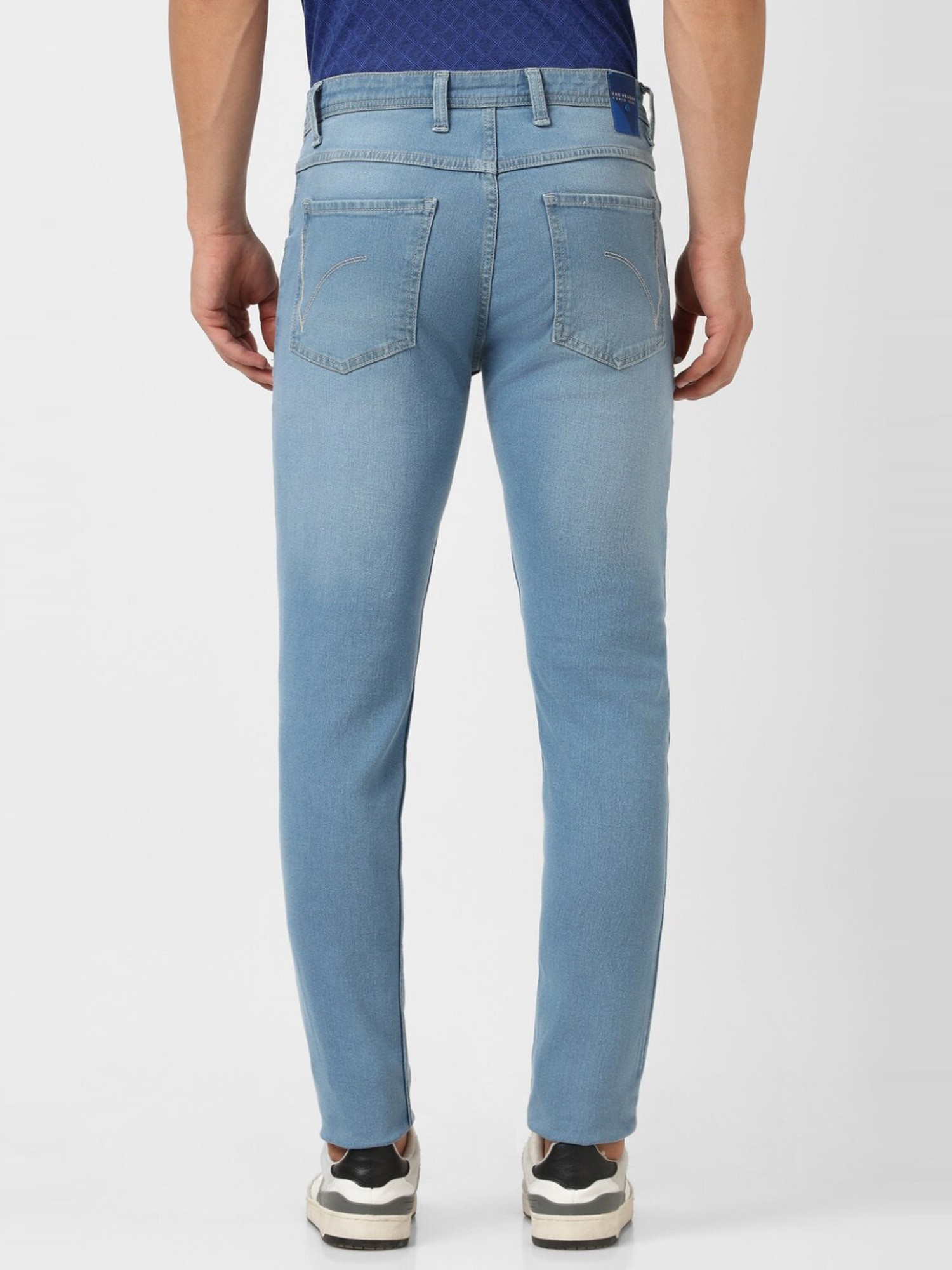 Bare Denim Men Mid Rise Straight Blue Jeans - Selling Fast at Pantaloons.com